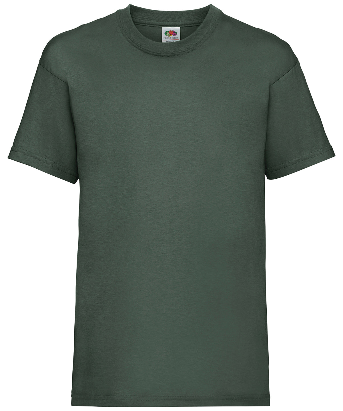Fruit of the Loom Kids Valueweight T-Shirt in Bottle Green