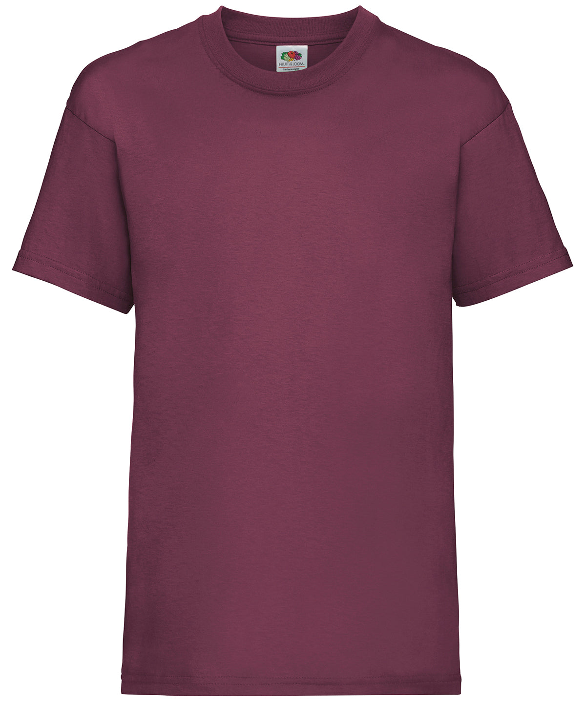 Fruit of the Loom Kids Valueweight T-Shirt in Burgundy
