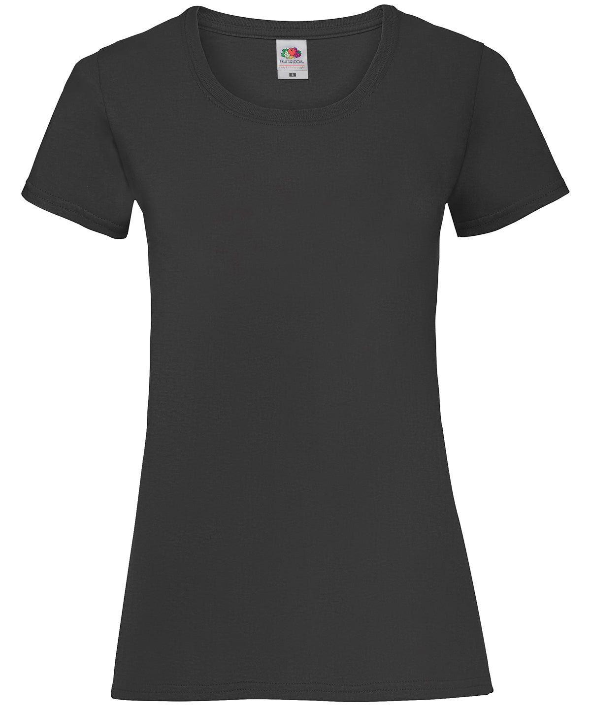 Fruit of the Loom Women's Valueweight T-Shirt in Black