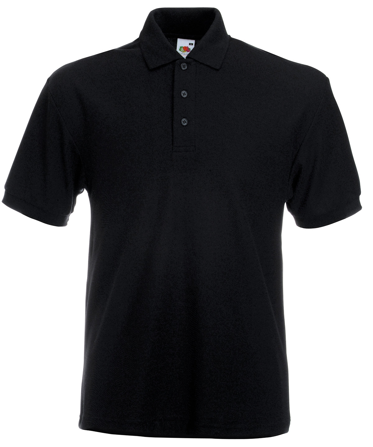 Fruit of the Loom Heavyweight 65/35 Polo in Black