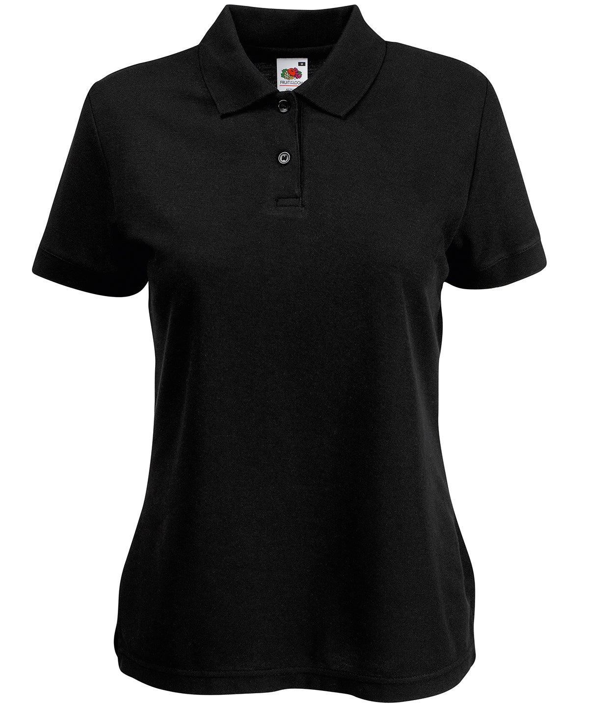 Fruit of the Loom Women's 65/35 Polo in Black