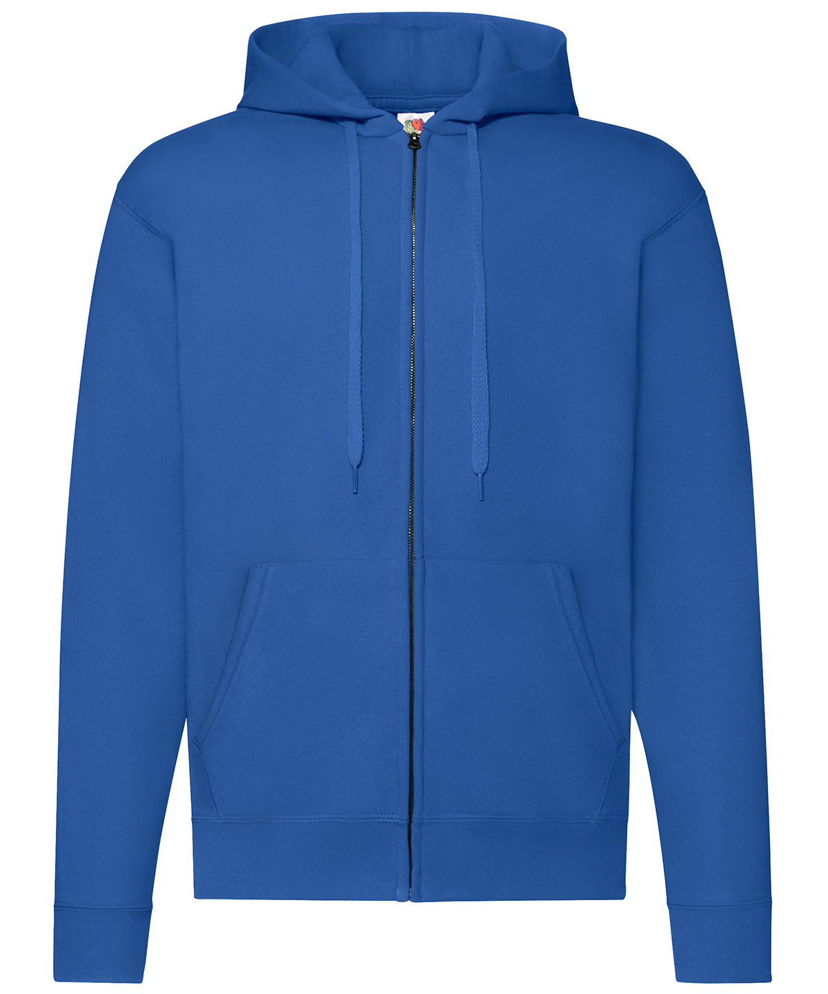 Fruit of the Loom Classic 80/20 Hooded Sweatshirt Jacket in Royal Blue