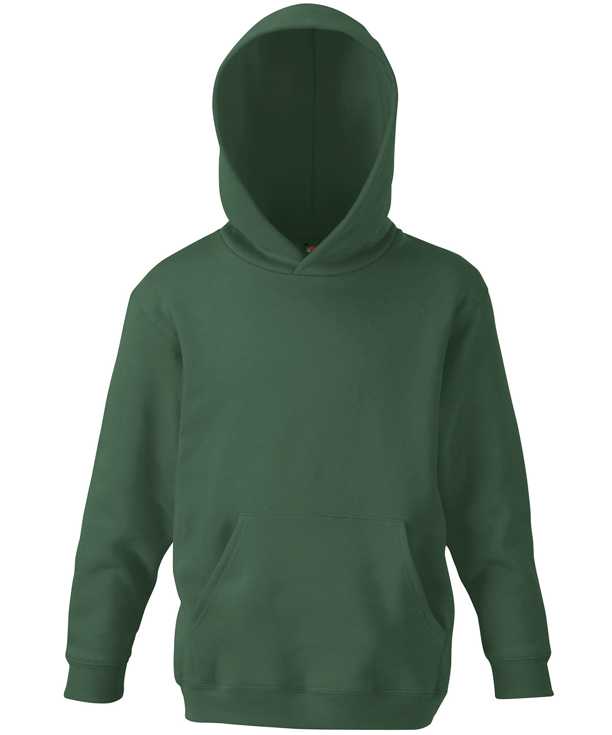 Fruit of the Loom Kids Classic Hooded Sweatshirt in Bottle Green