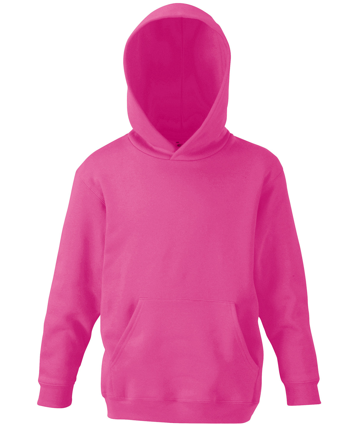 Fruit of the Loom Kids Classic Hooded Sweatshirt in Fuchsia