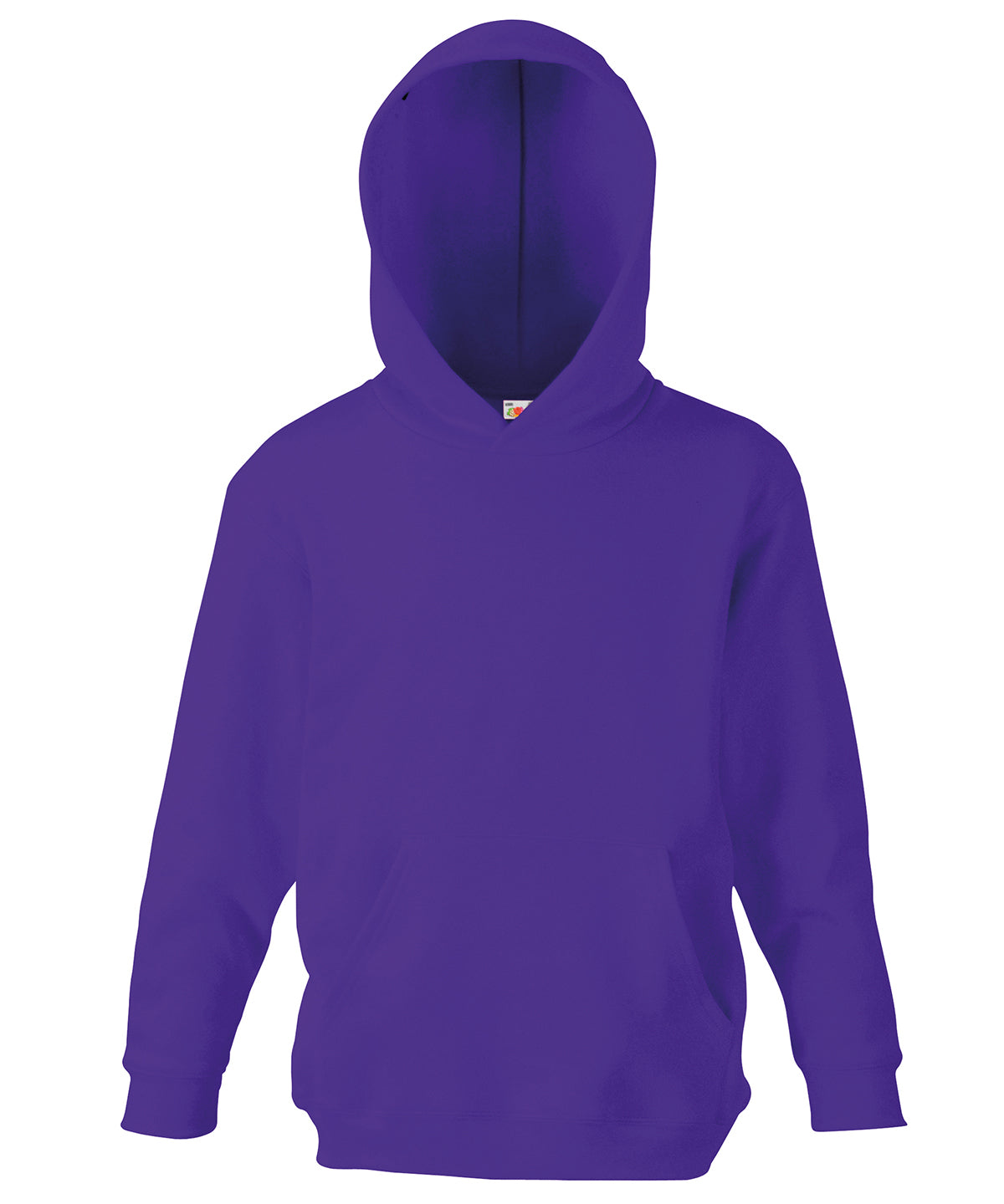 Fruit of the Loom Kids Classic Hooded Sweatshirt in Purple