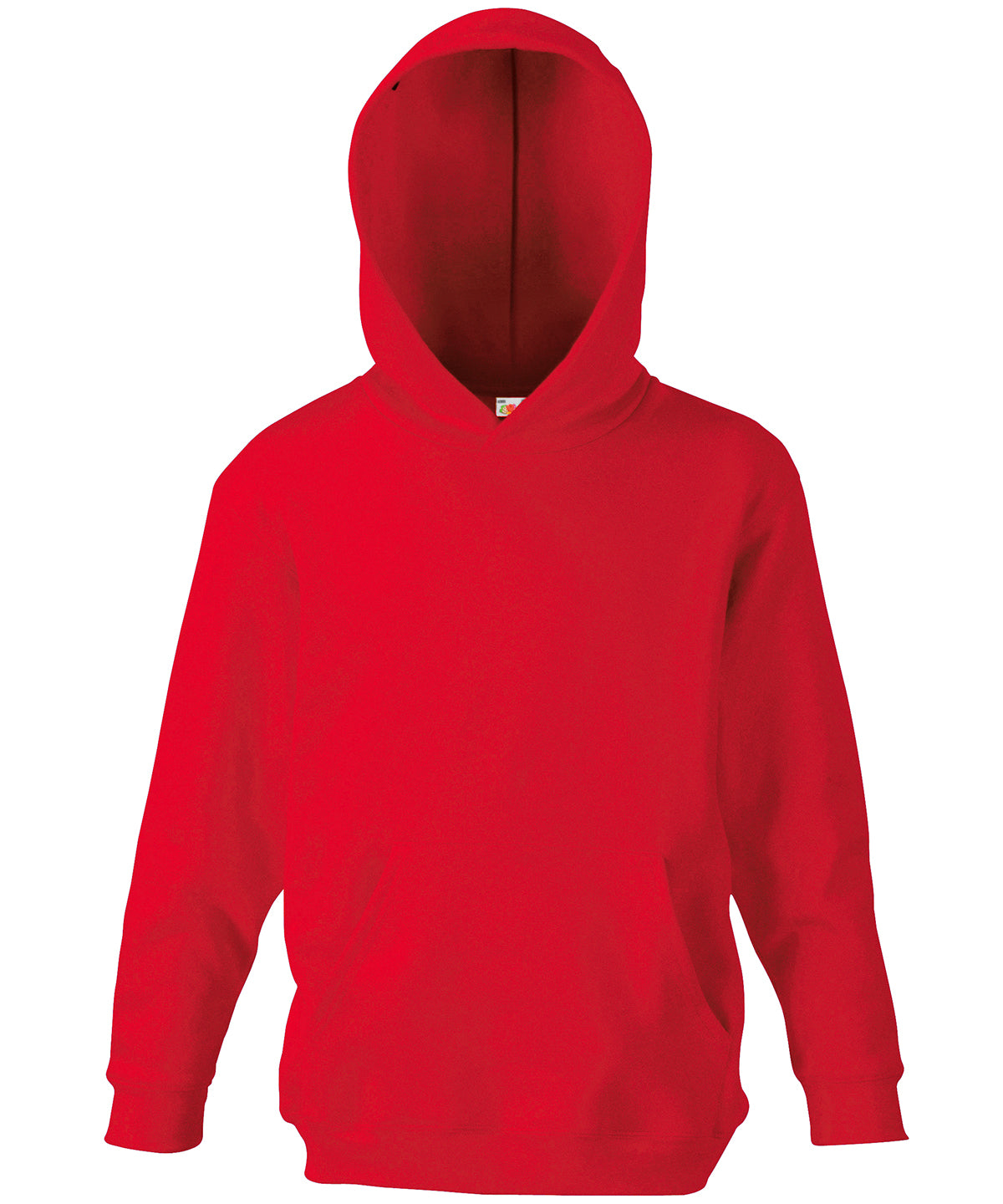 Fruit of the Loom Kids Classic Hooded Sweatshirt in Red