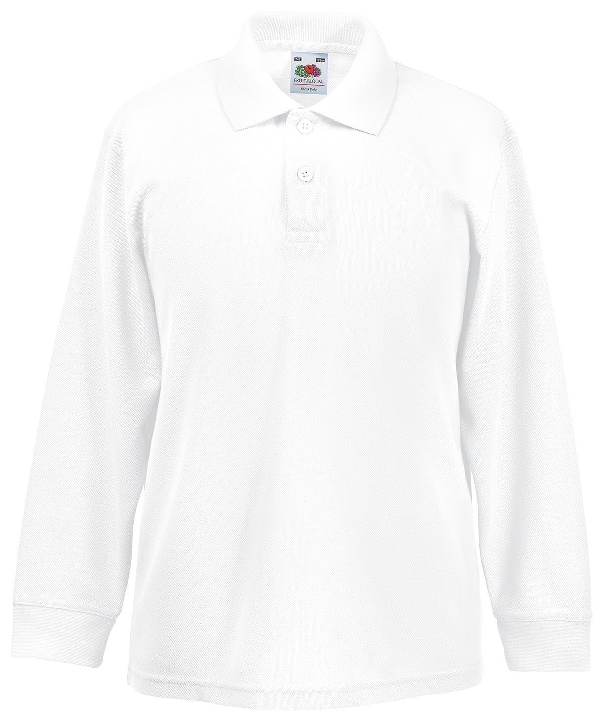 Fruit of the Loom Kids long sleeve 65/35 polo