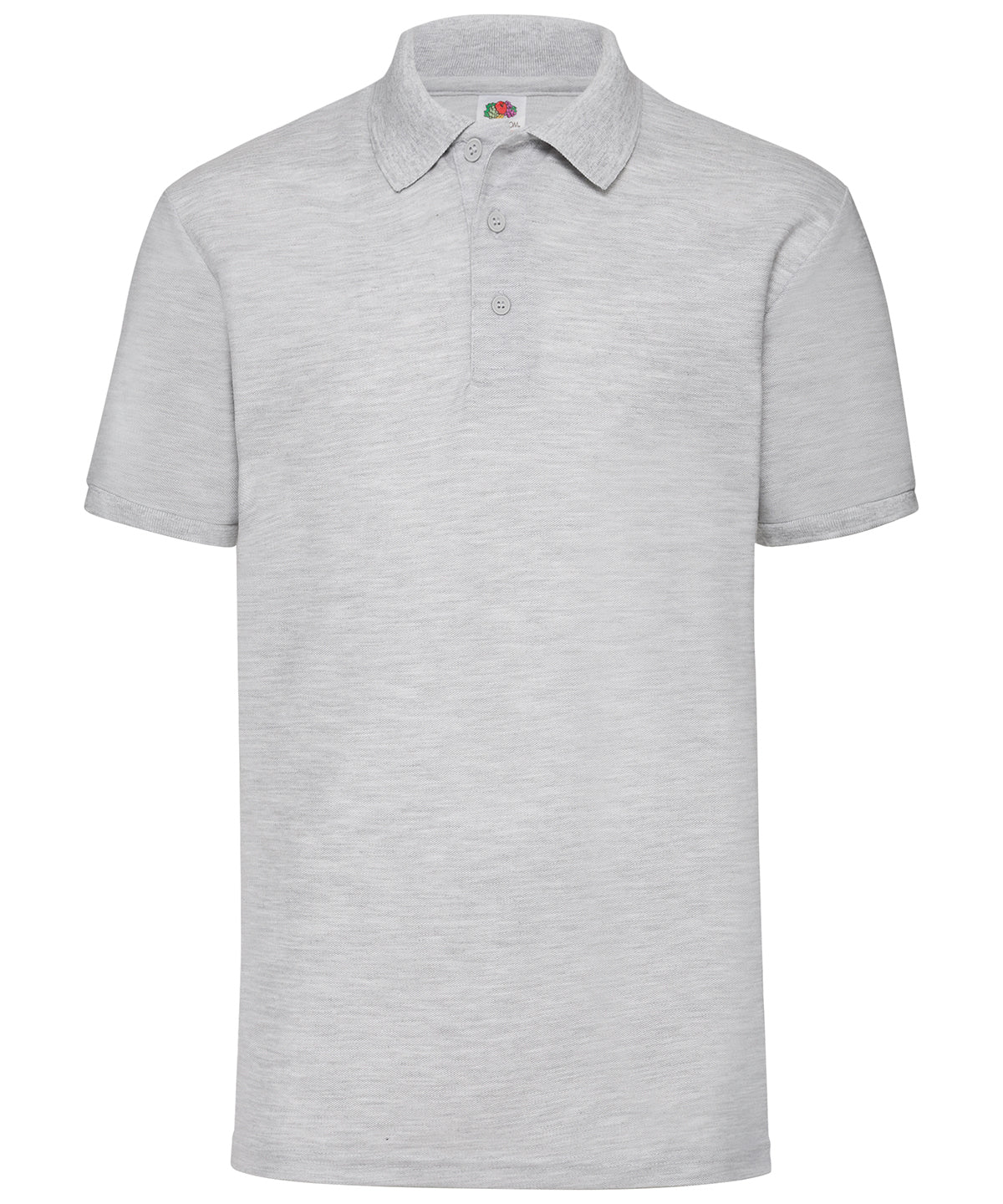 Fruit of the Loom 65/35 Polo in Heather Grey