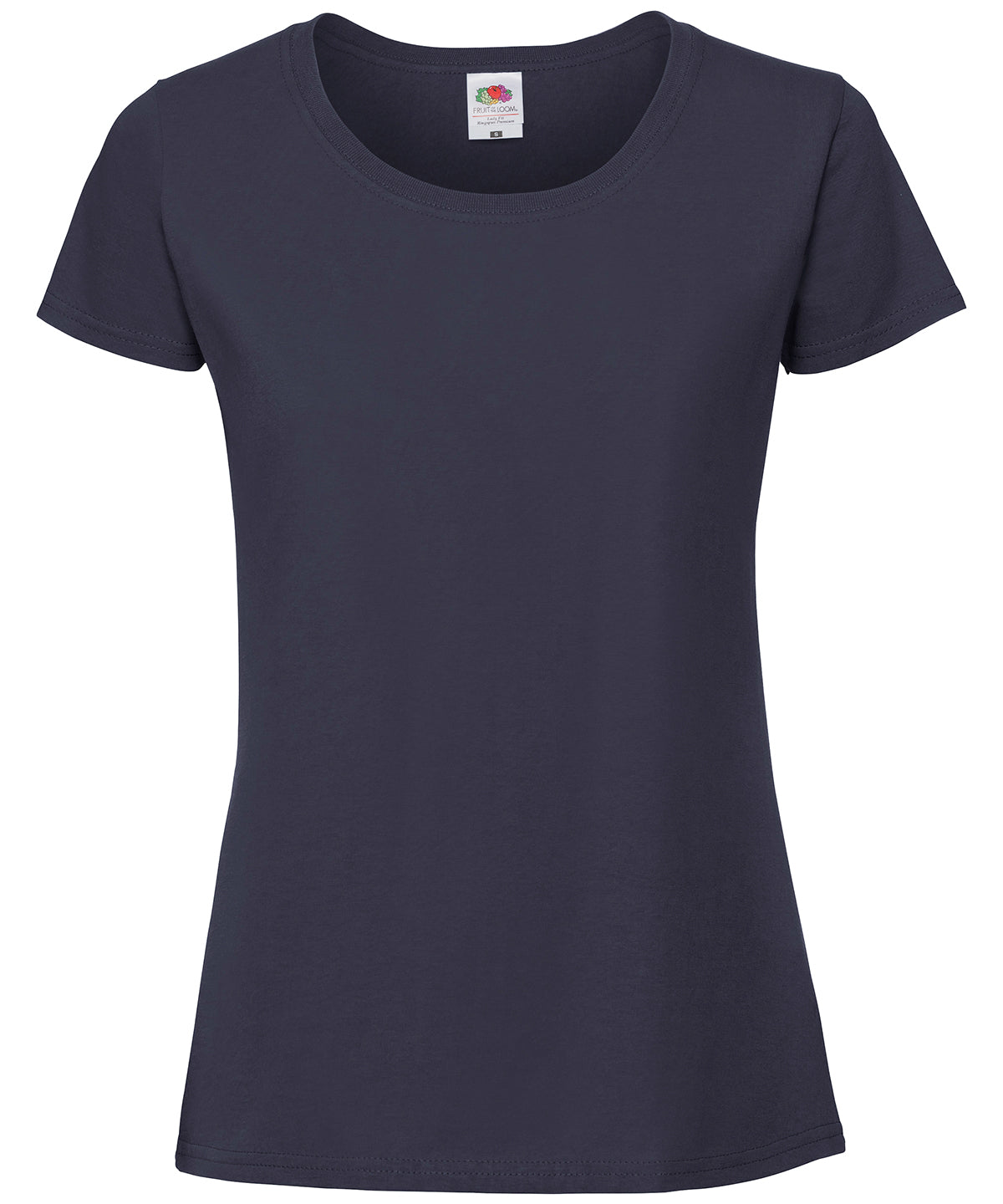 Fruit of the Loom Women's Iconic 195 Ringspun Premium T-Shirt in Deep Navy