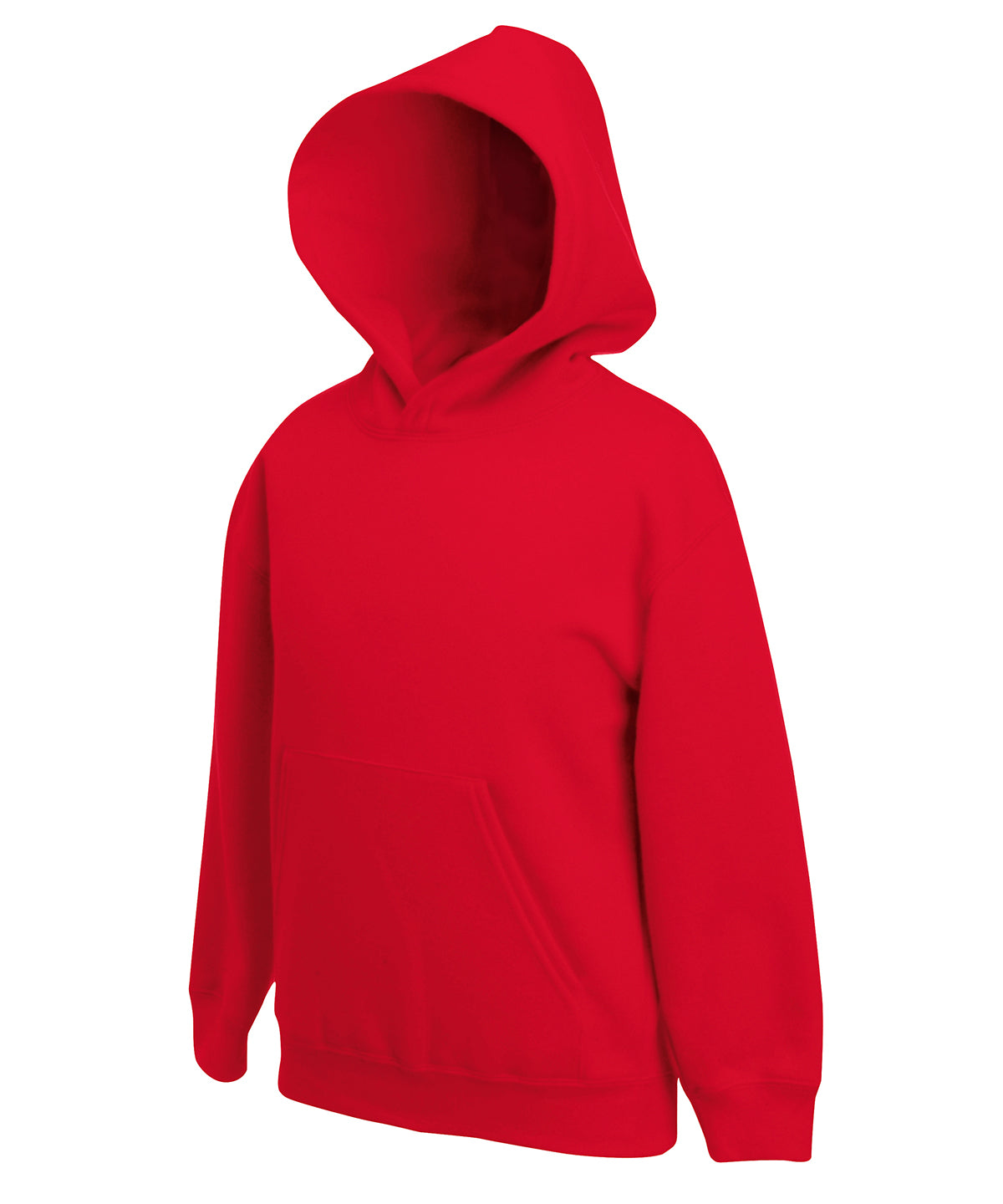 Fruit of the Loom Kids Premium Hooded Sweatshirt in Red