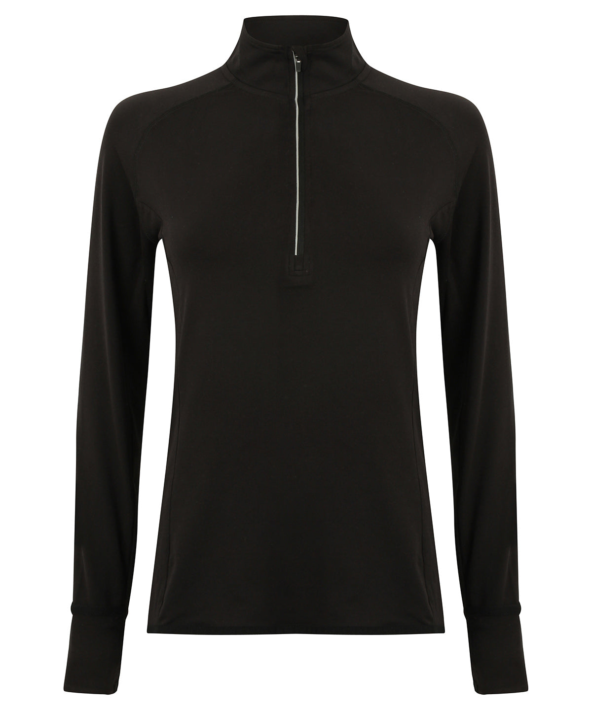 Tombo Women's long-sleeved ¼ zip top