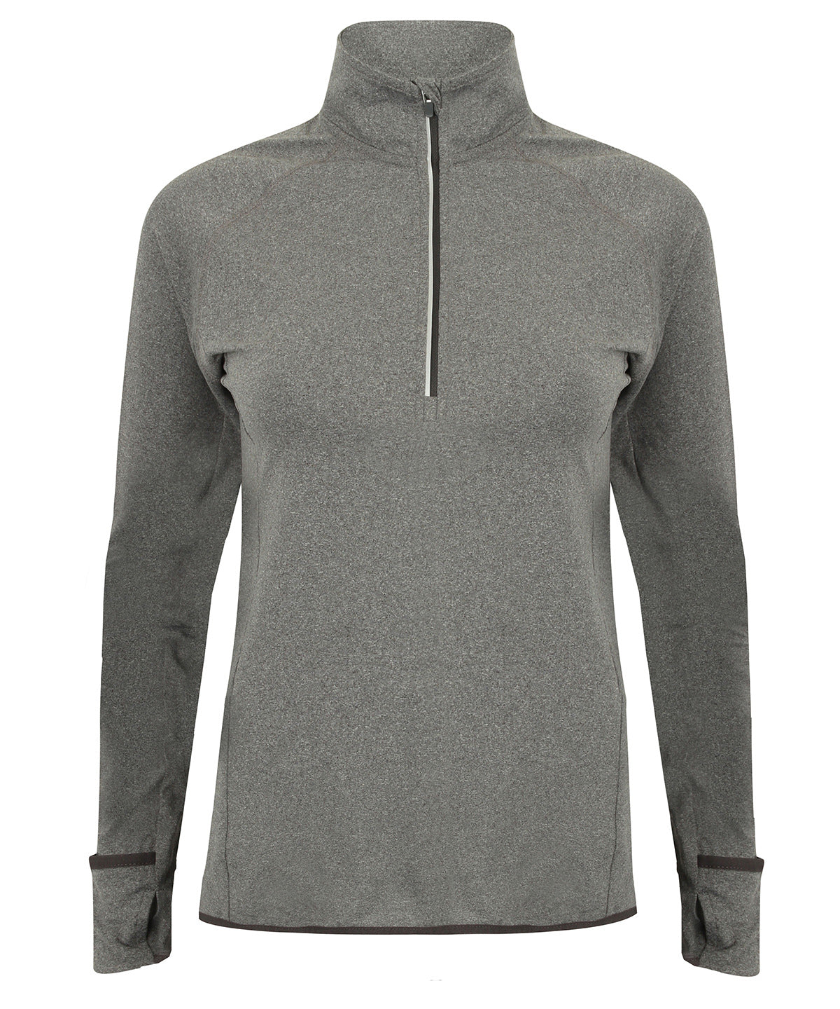 Tombo Women's long-sleeved ¼ zip top