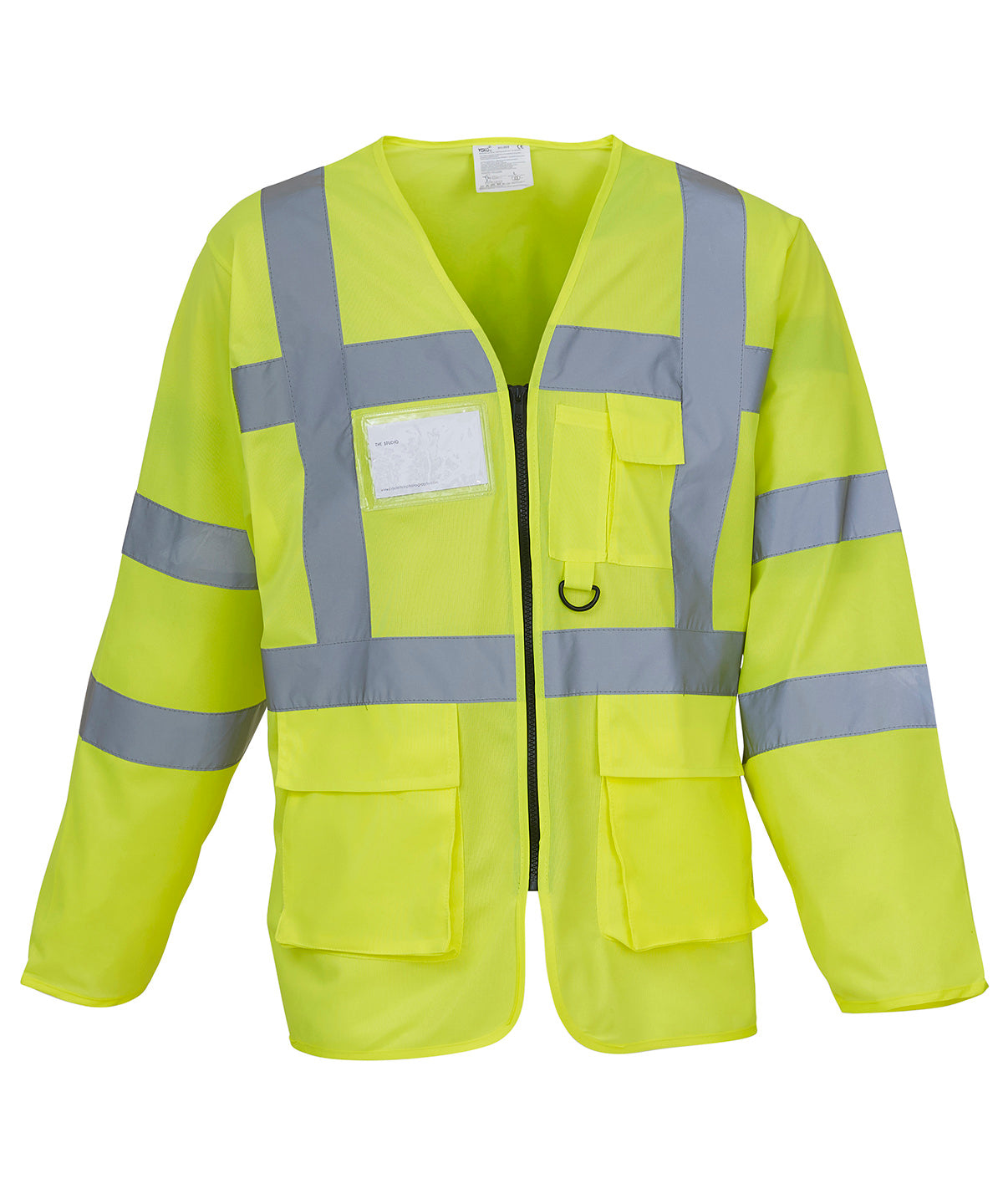 Yoko Hi-vis executive long sleeve waistcoat (HVJ800)