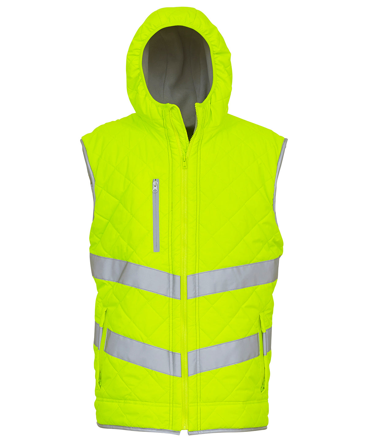 Yoko Hi-vis Kensington hooded gilet (HV007)