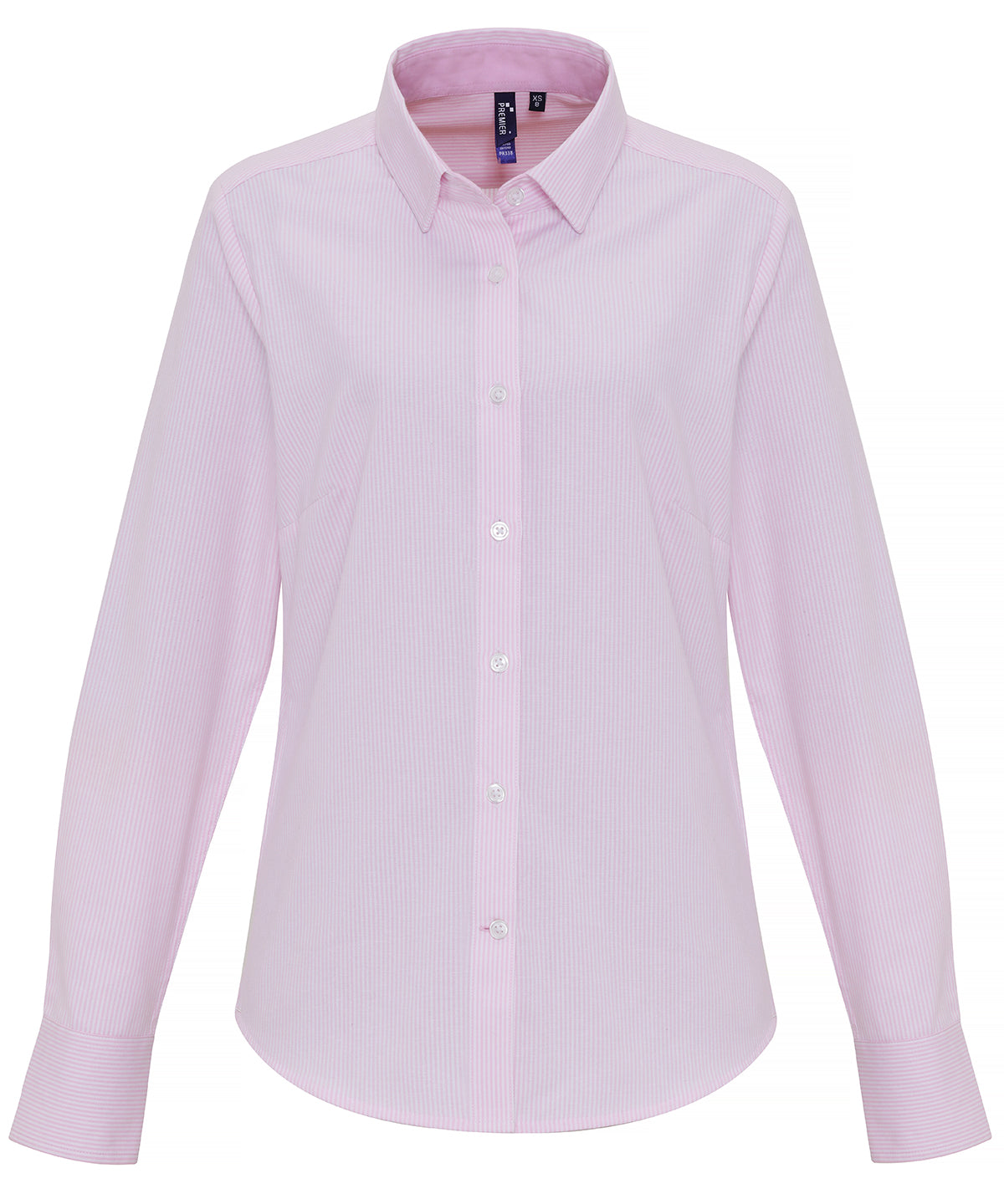 Premier Women's cotton-rich Oxford stripes blouse