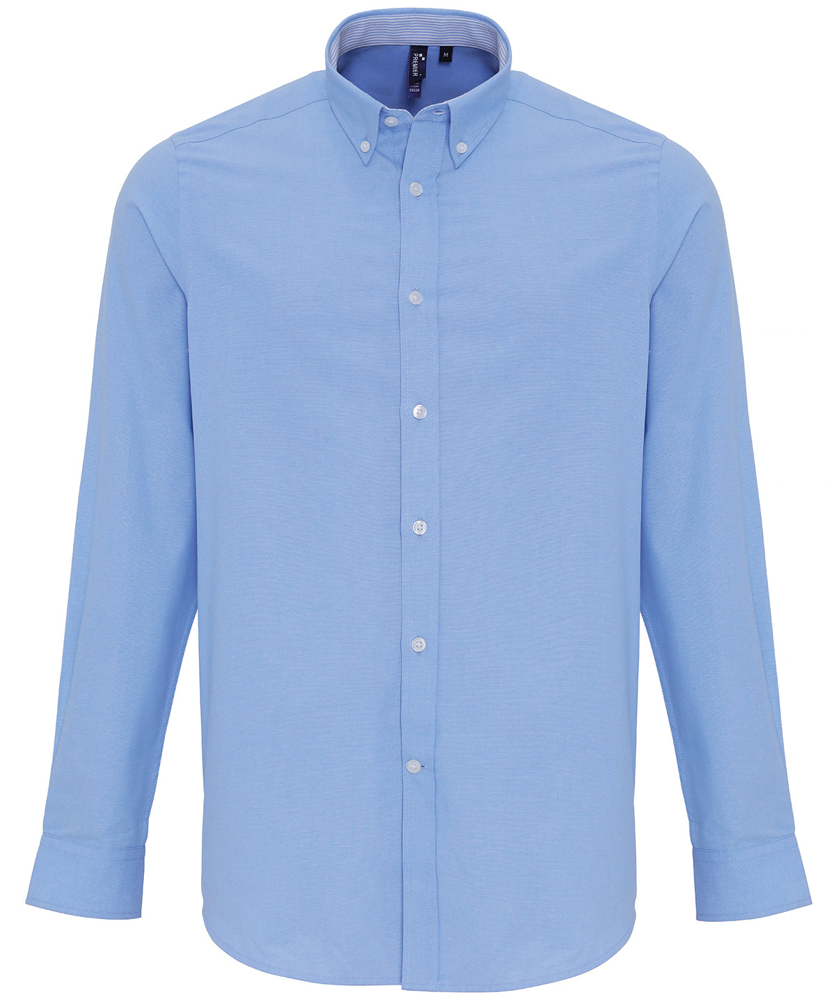 Premier Cotton-Rich Oxford Stripes Shirt in Oxford Blue