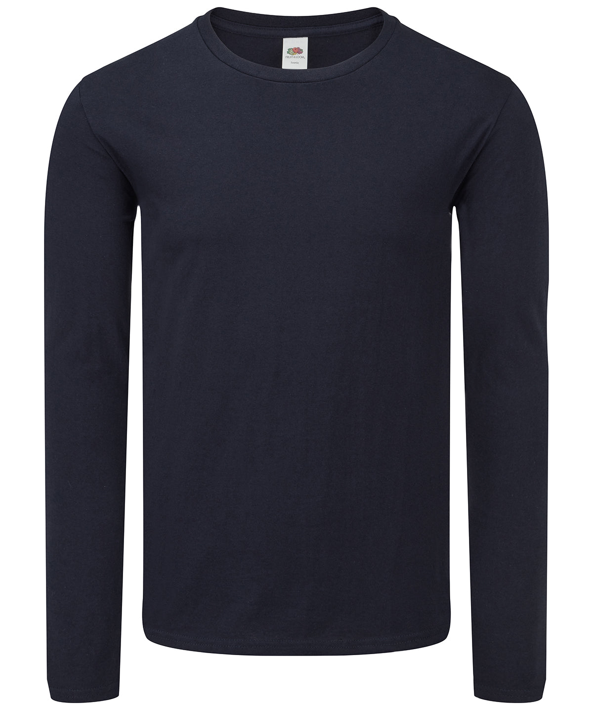 Fruit of the Loom Iconic 150 Classic Long Sleeve T-Shirt in Deep Navy