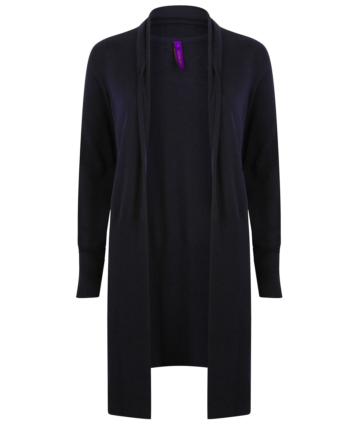 Henbury Women's longline open cardigan