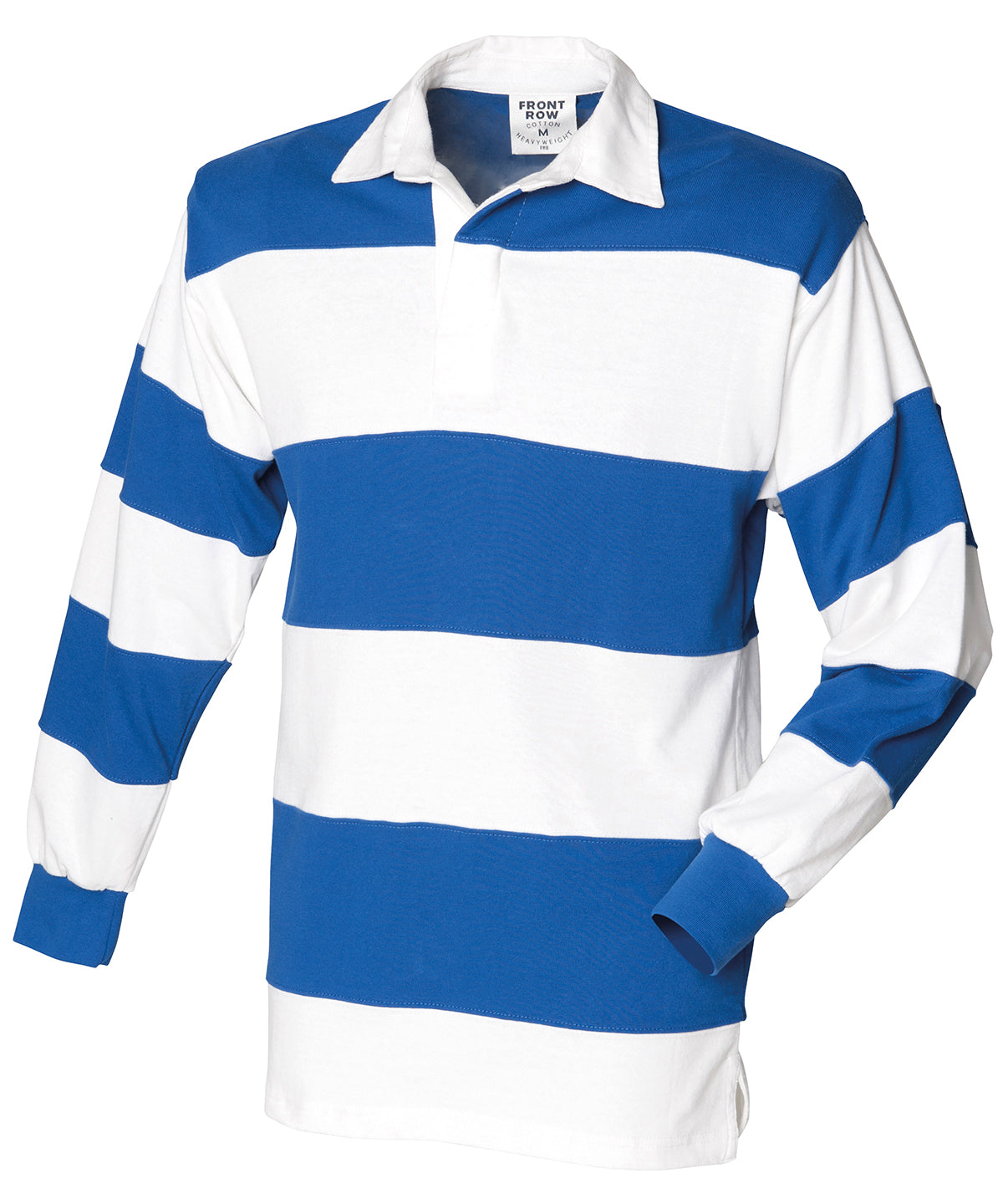 Front Row Sewn stripe long sleeve rugby shirt