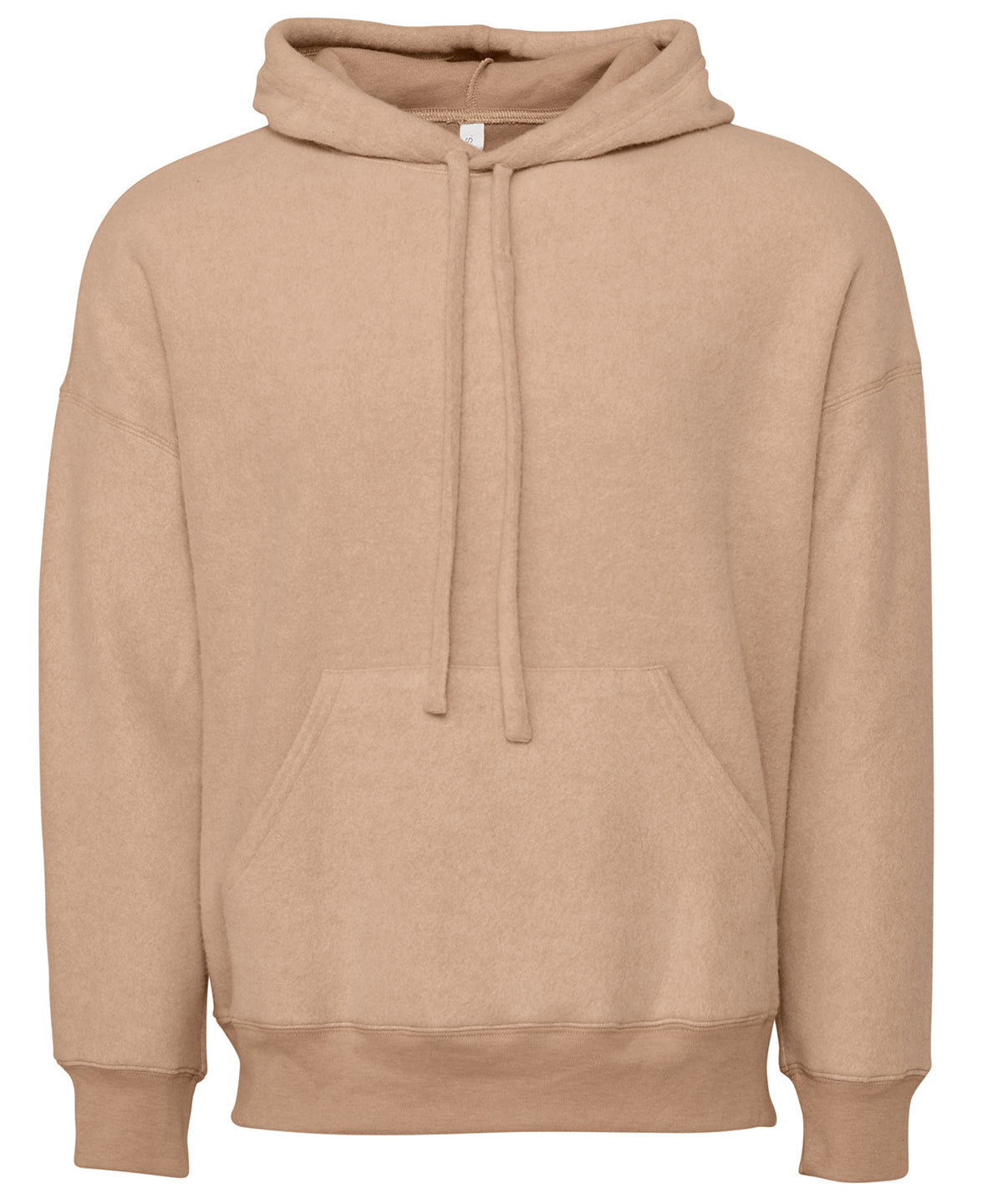 Bella+Canvas Unisex Sueded Fleece Pullover Hoodie in Heather Oatmeal