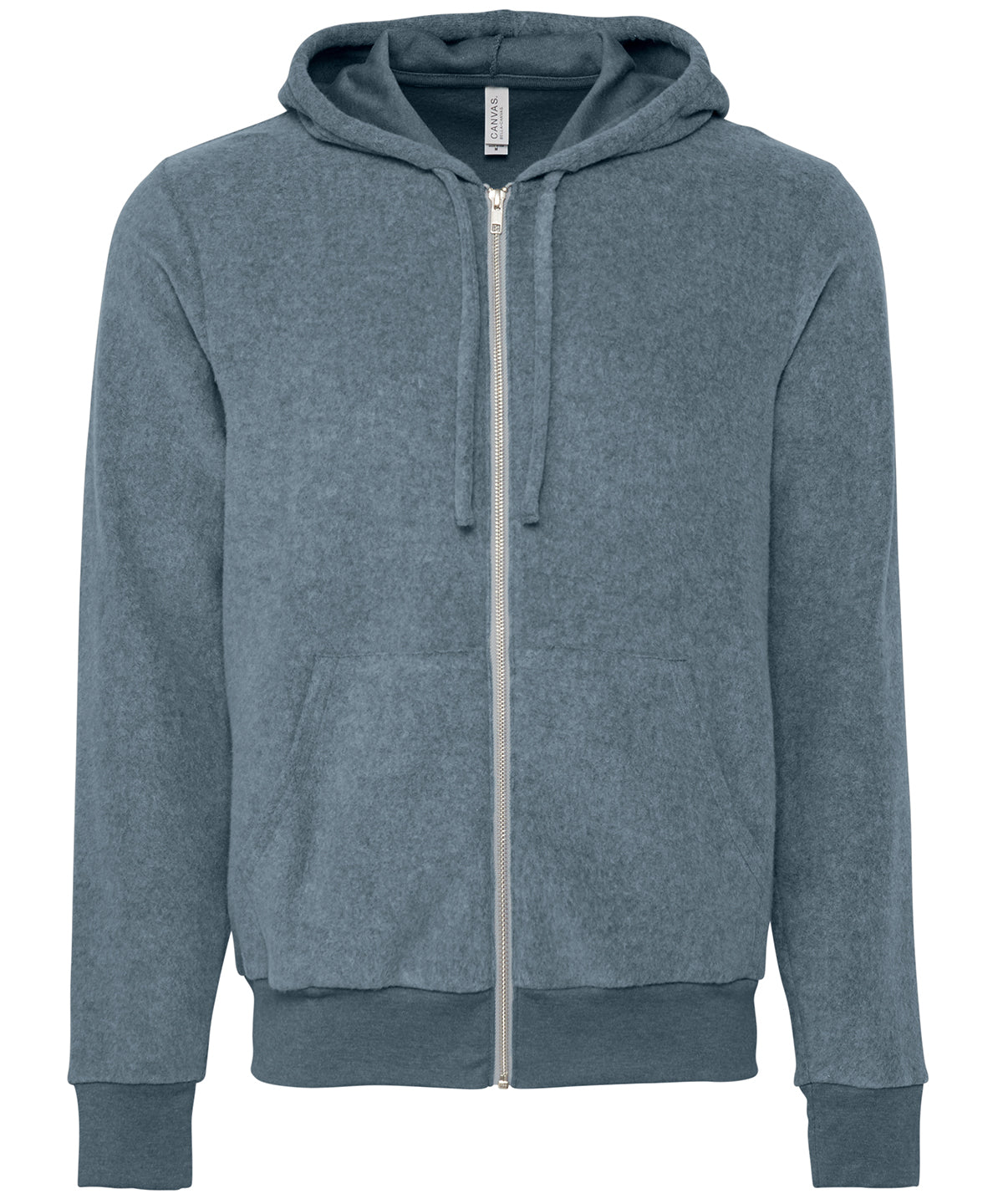 Bella Canvas Unisex sueded fleece full-zip hoodie