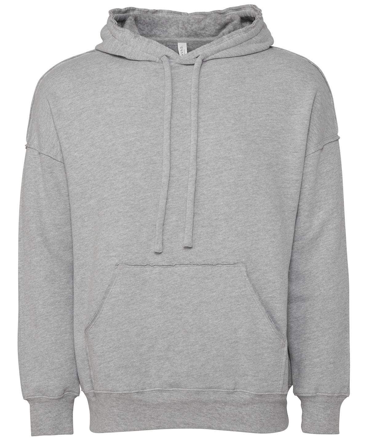 Bella+Canvas Unisex Raw-Seam Hoodie in Athletic Heather
