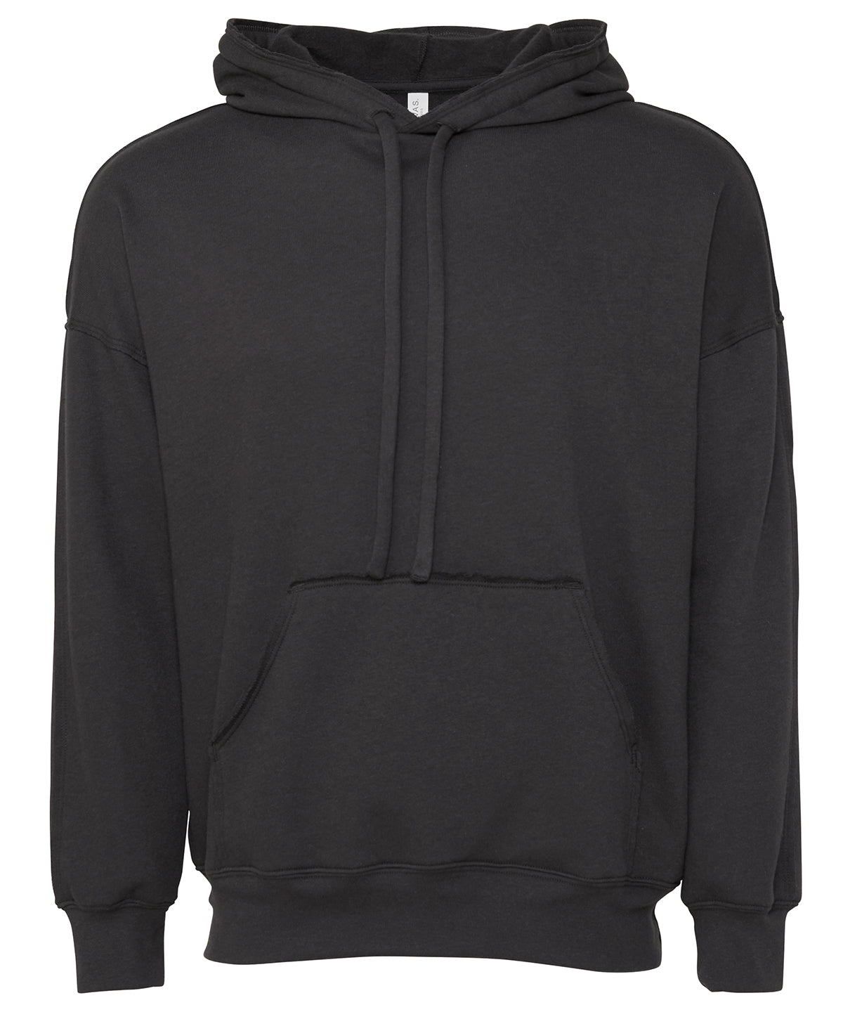 Bella+Canvas Unisex Raw-Seam Hoodie in Dark Grey
