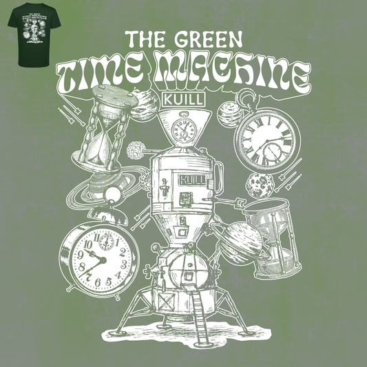 Kuill – The Green Time Machine T-Shirt (Forest Green)