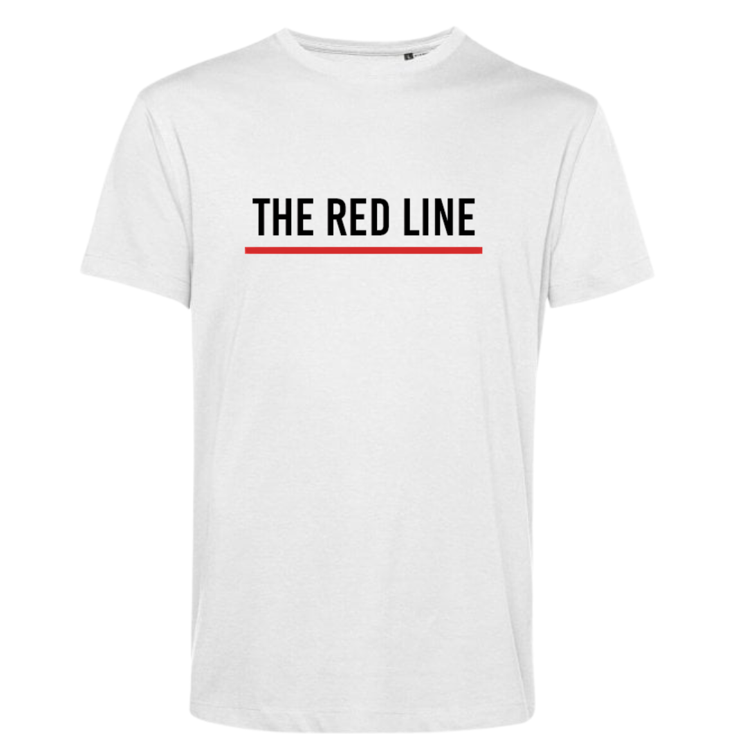 The Red Line T-Shirt - White Collection