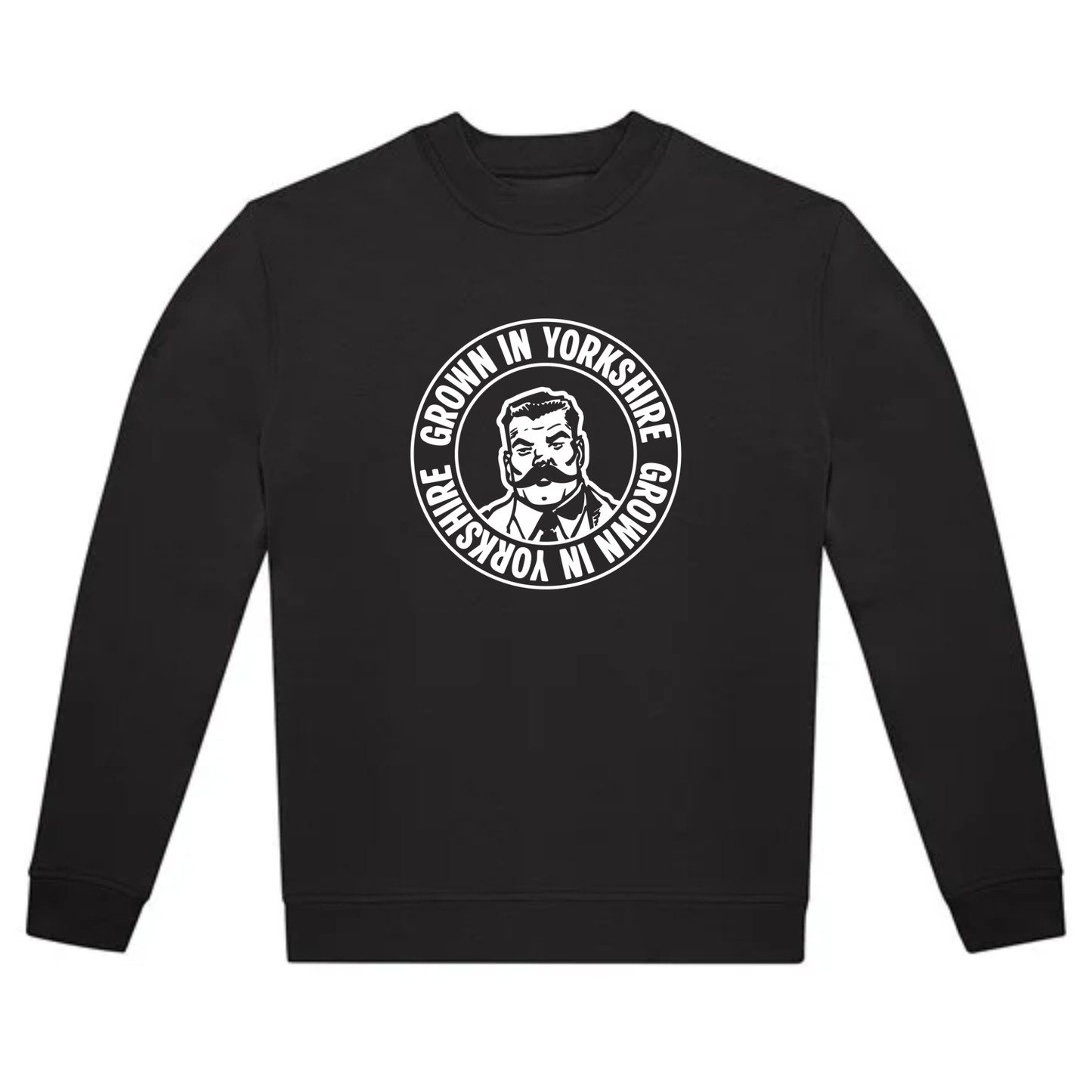 Acetate “Grown in Yorkshire” Crewneck Sweatshirt (Black Edition)
