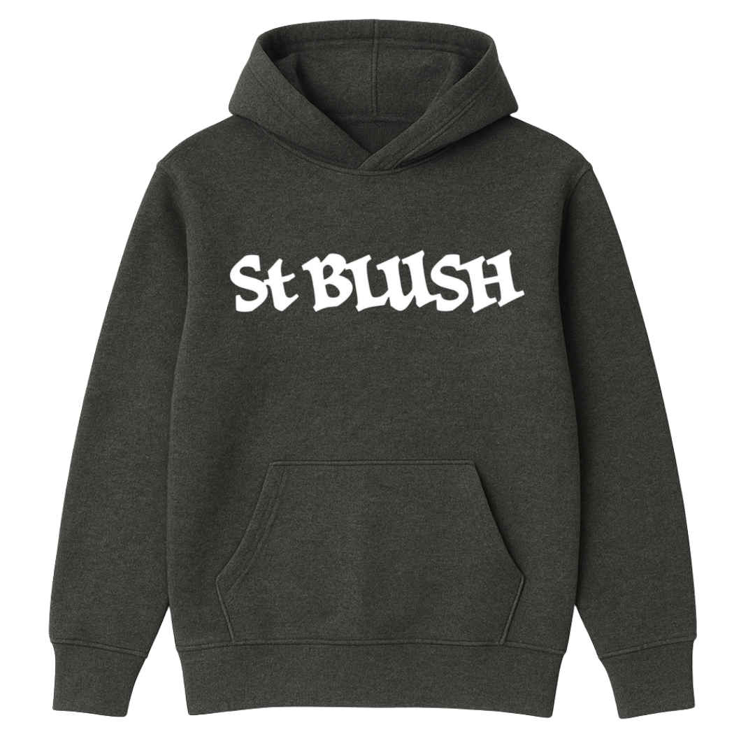 St Blush Logo Hoodie – Heather Grey