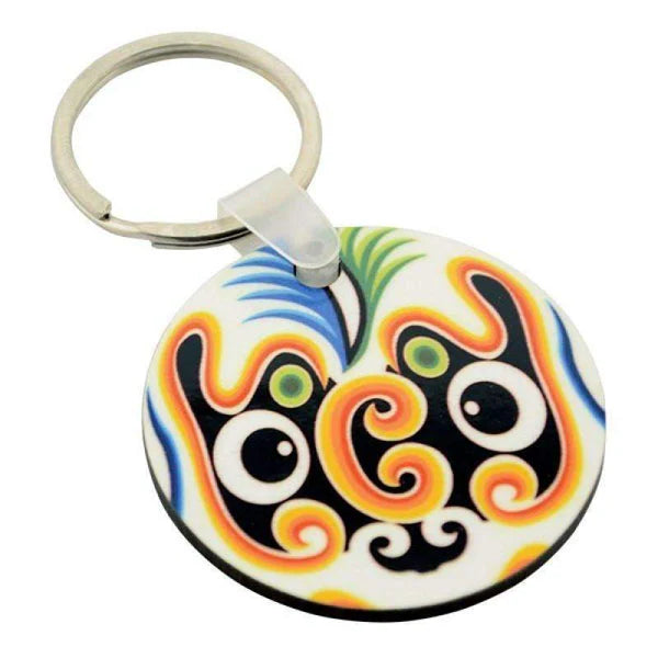 Heart or Round Photo Keyring