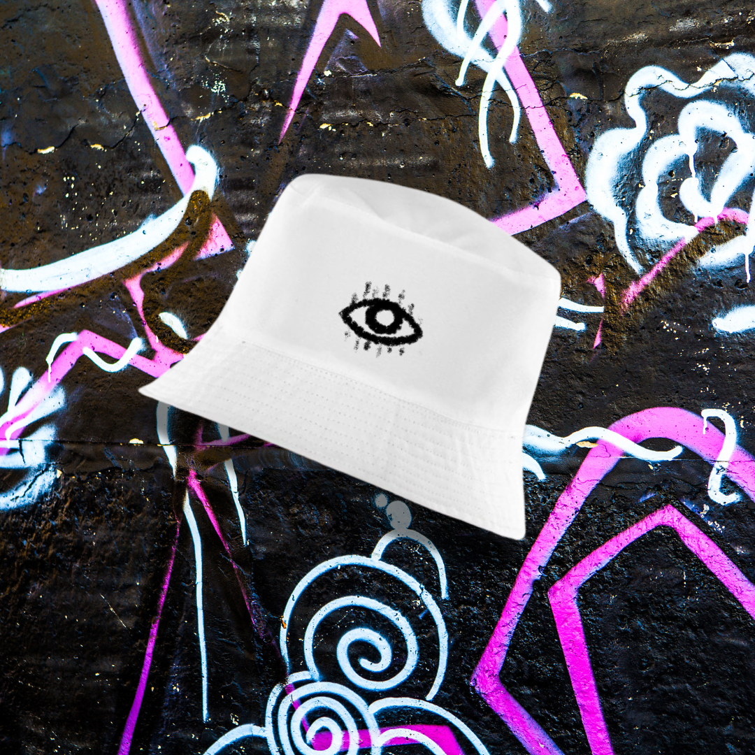 The Public Eye – Logo Bucket Hat (Black & White)