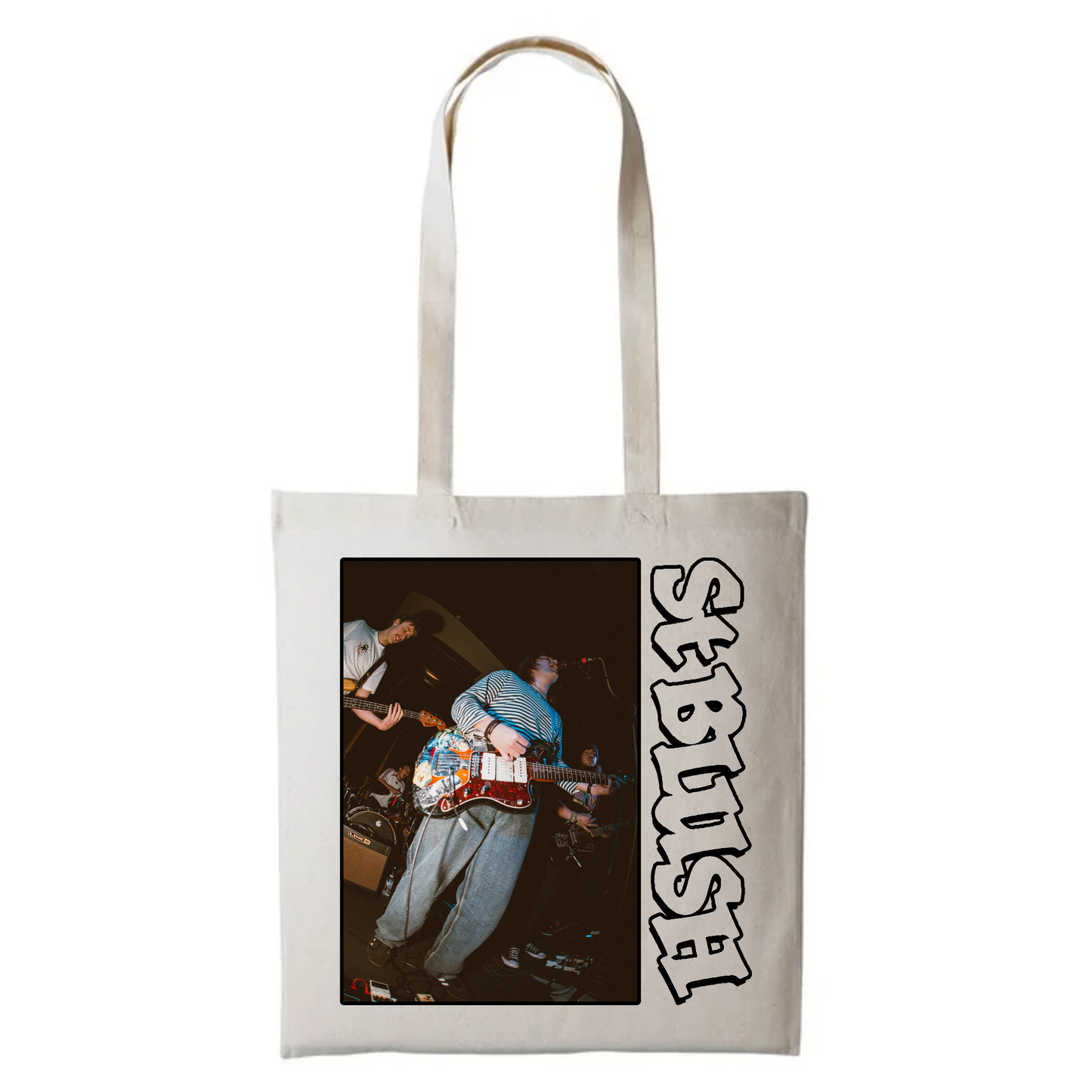 St Blush Live Vertical Tote Bag (WHITE EDITION)