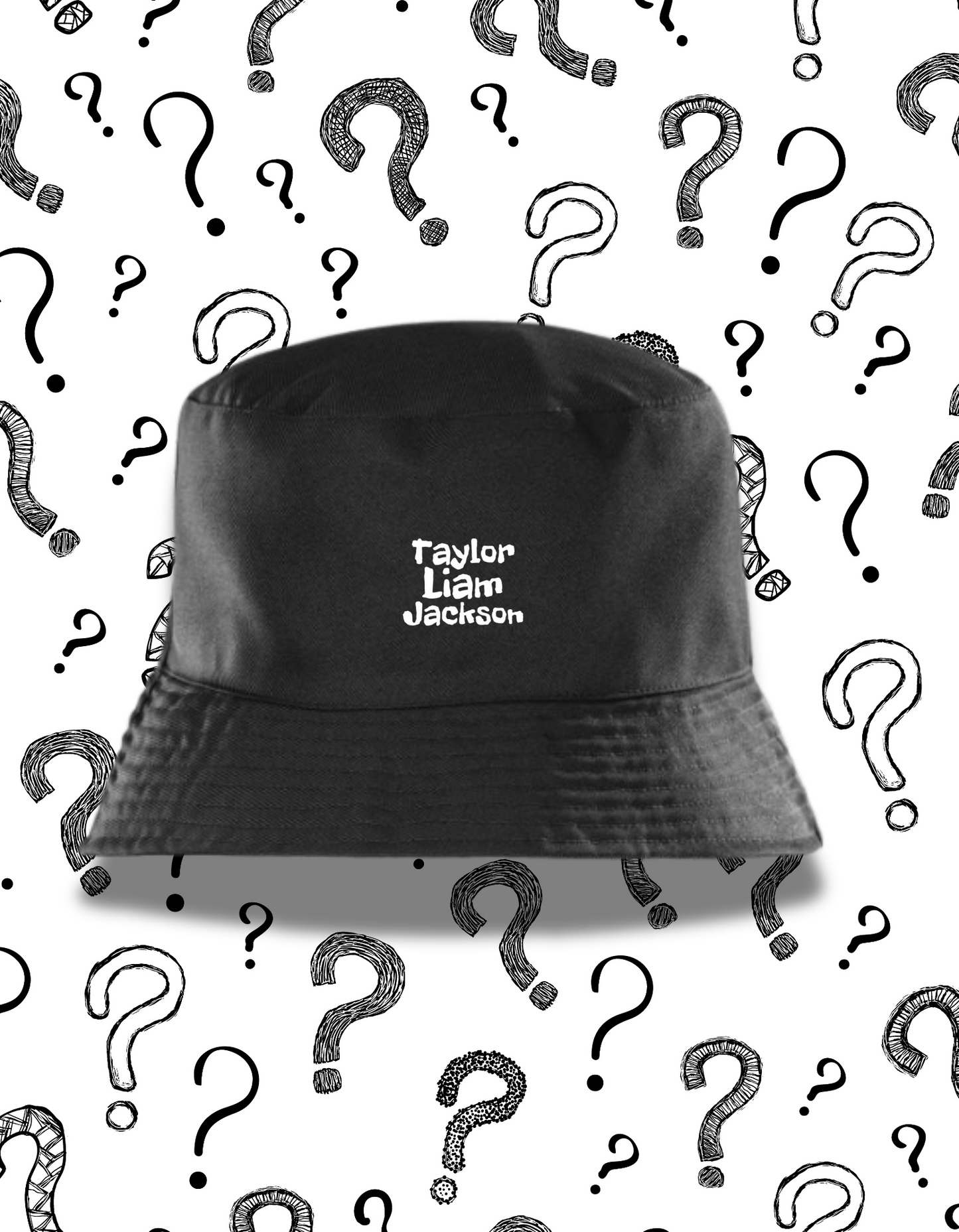 Taylor Liam Jackson Bucket Hat – Pink or Black (Small / Large)