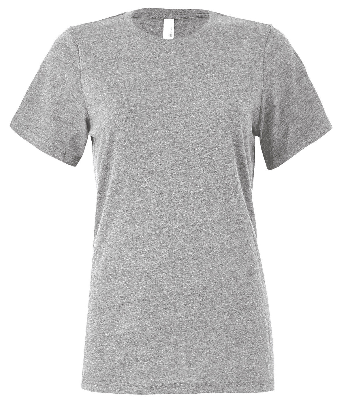 Bella Canvas Women's Relaxed Jersey Short Sleeve Tee in Athletic Heather, front view