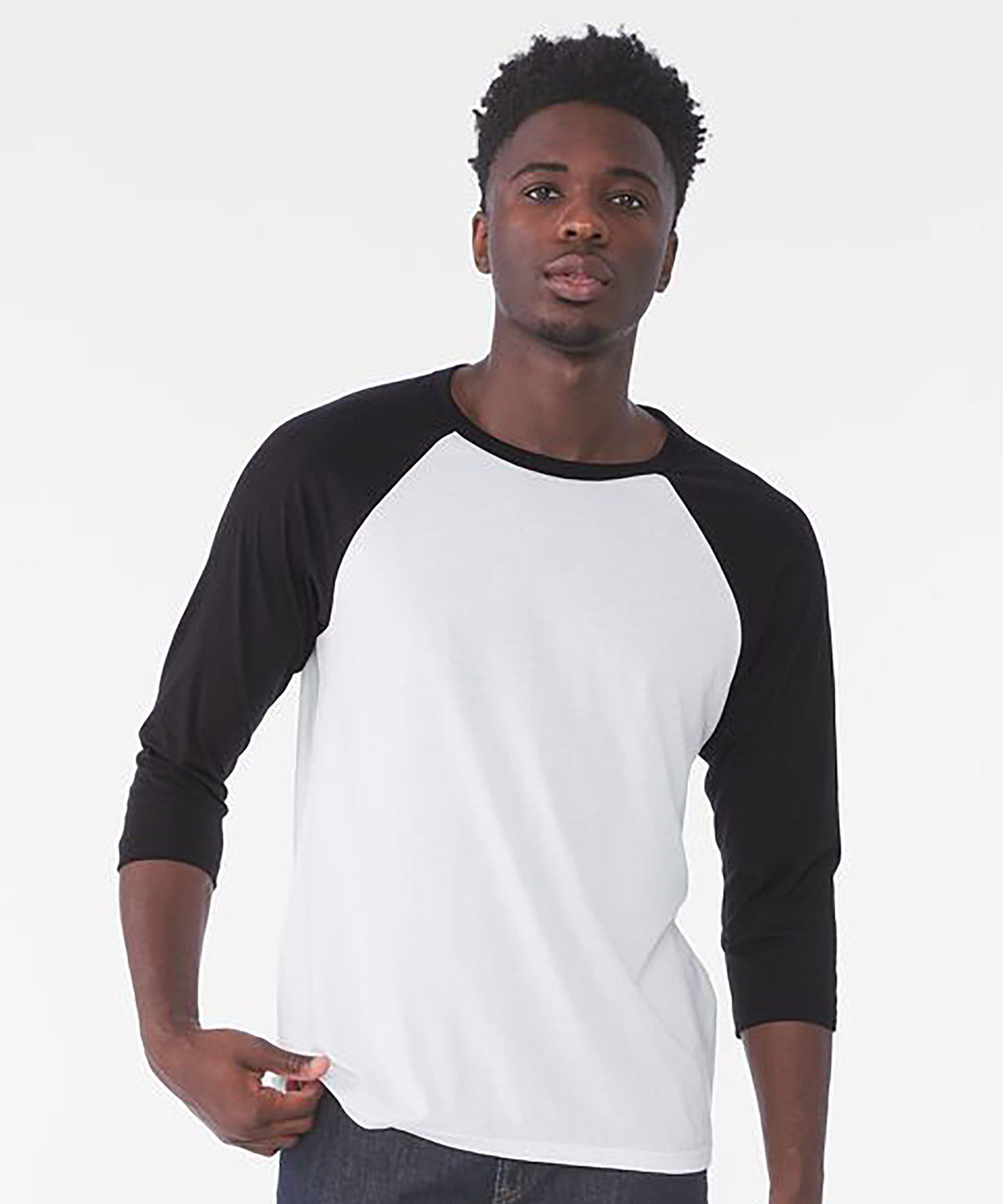 Bella Canvas Unisex Triblend ¾ Sleeve Baseball T-Shirt, ready to custom print with your logo or design