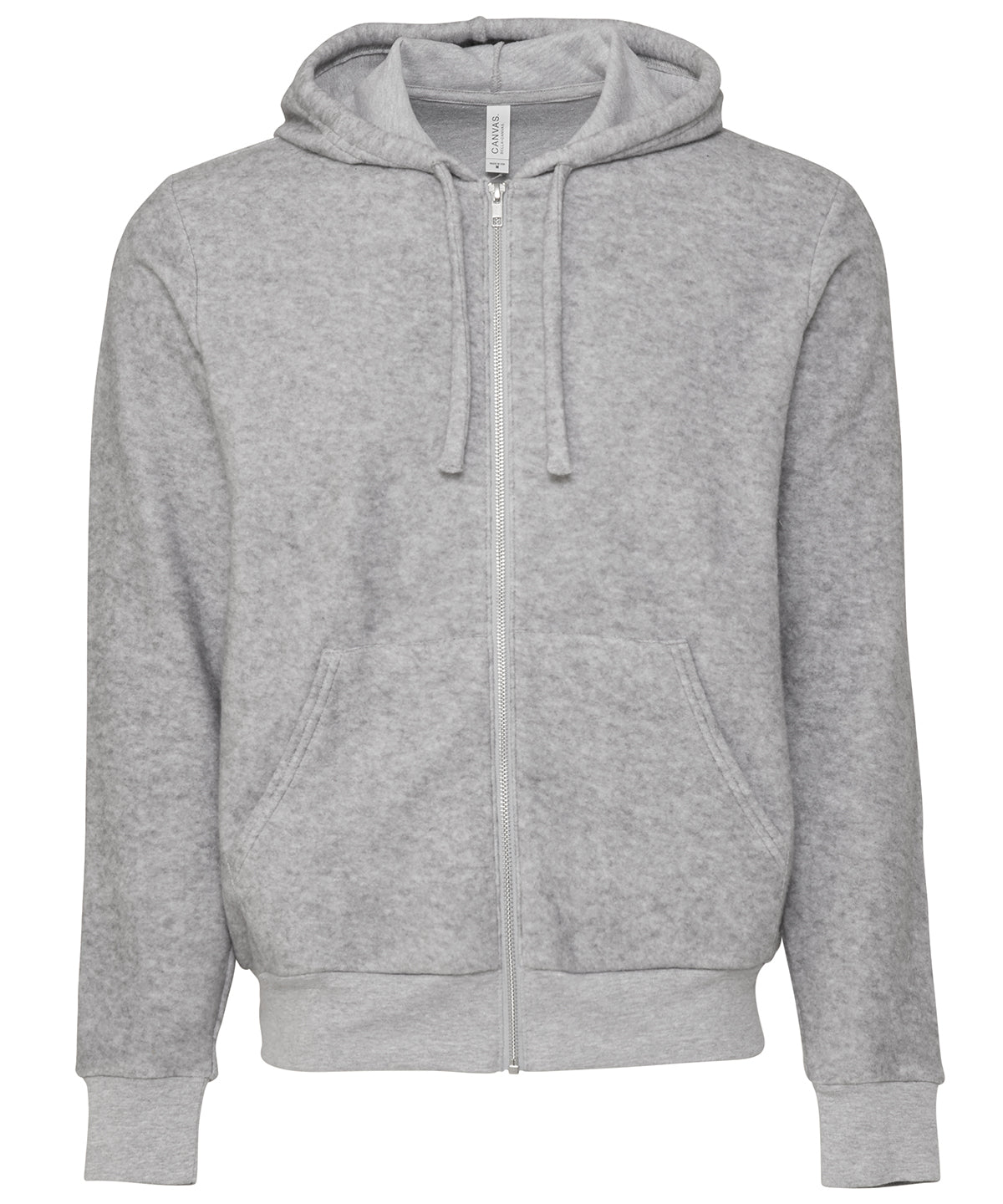 Bella+Canvas Unisex Sueded Fleece Full-Zip Hoodie, ready to custom print with your logo or design
