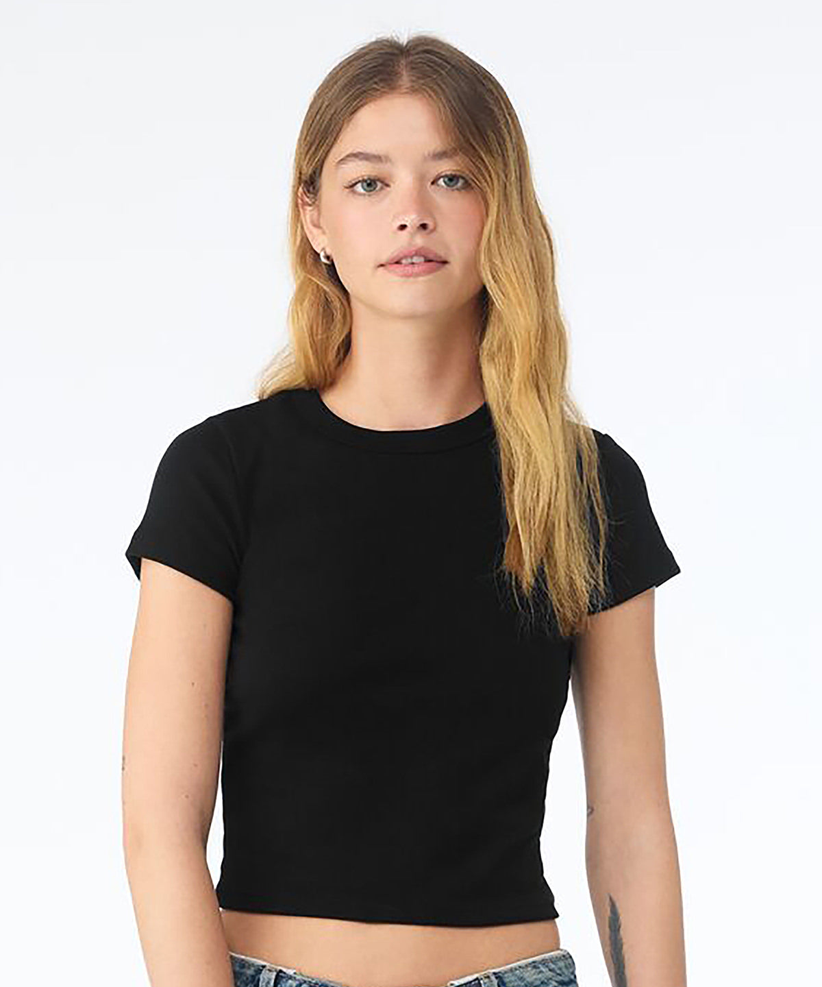 Bella Canvas Women's Micro Rib Baby T-Shirt, ready to custom print with your logo or design