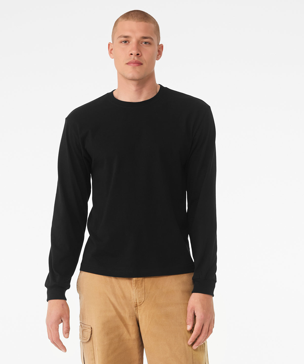Bella Canvas Unisex Heavy Boxy Long Sleeve Tee, ready to custom print with your logo or design