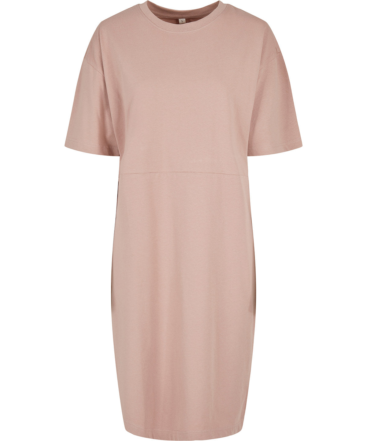 Build Your Brand Women's organic oversizes slit tee dress