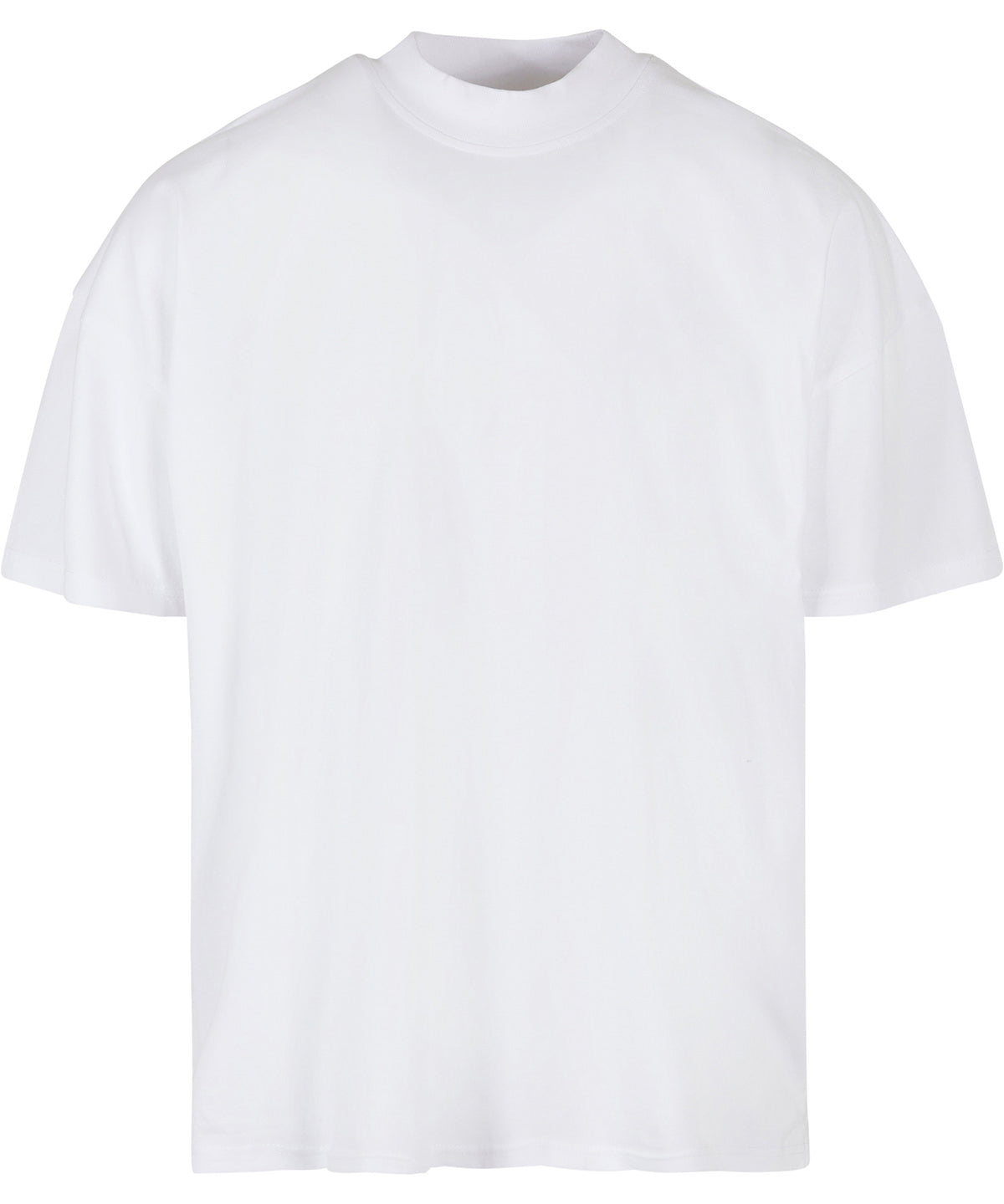 Build Your Brand Oversized mock neck tee