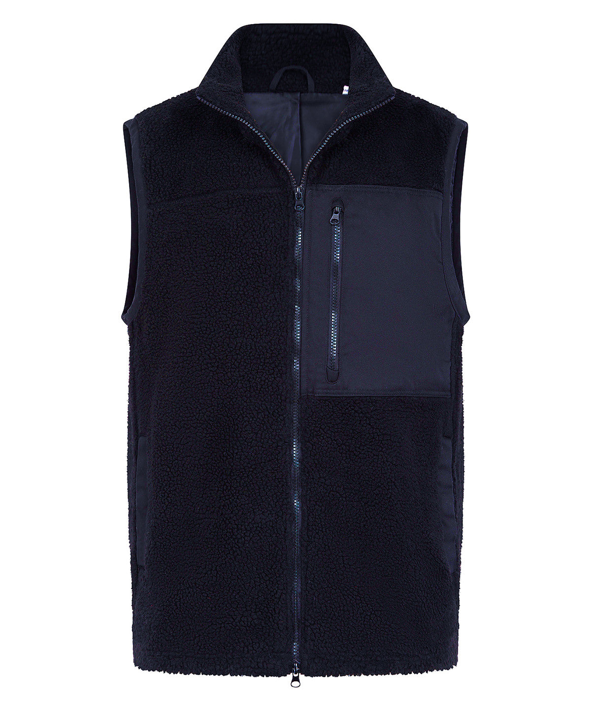 Front Row Recycled sherpa gilet