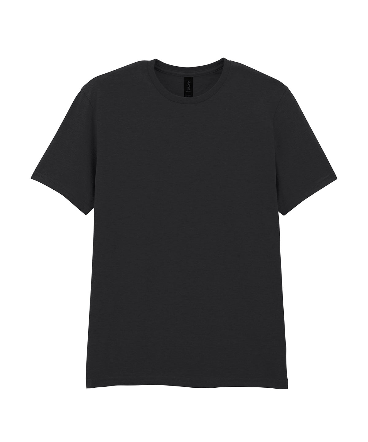 Gildan Softstyle Adult Ringspun T-Shirt in Black, front view
