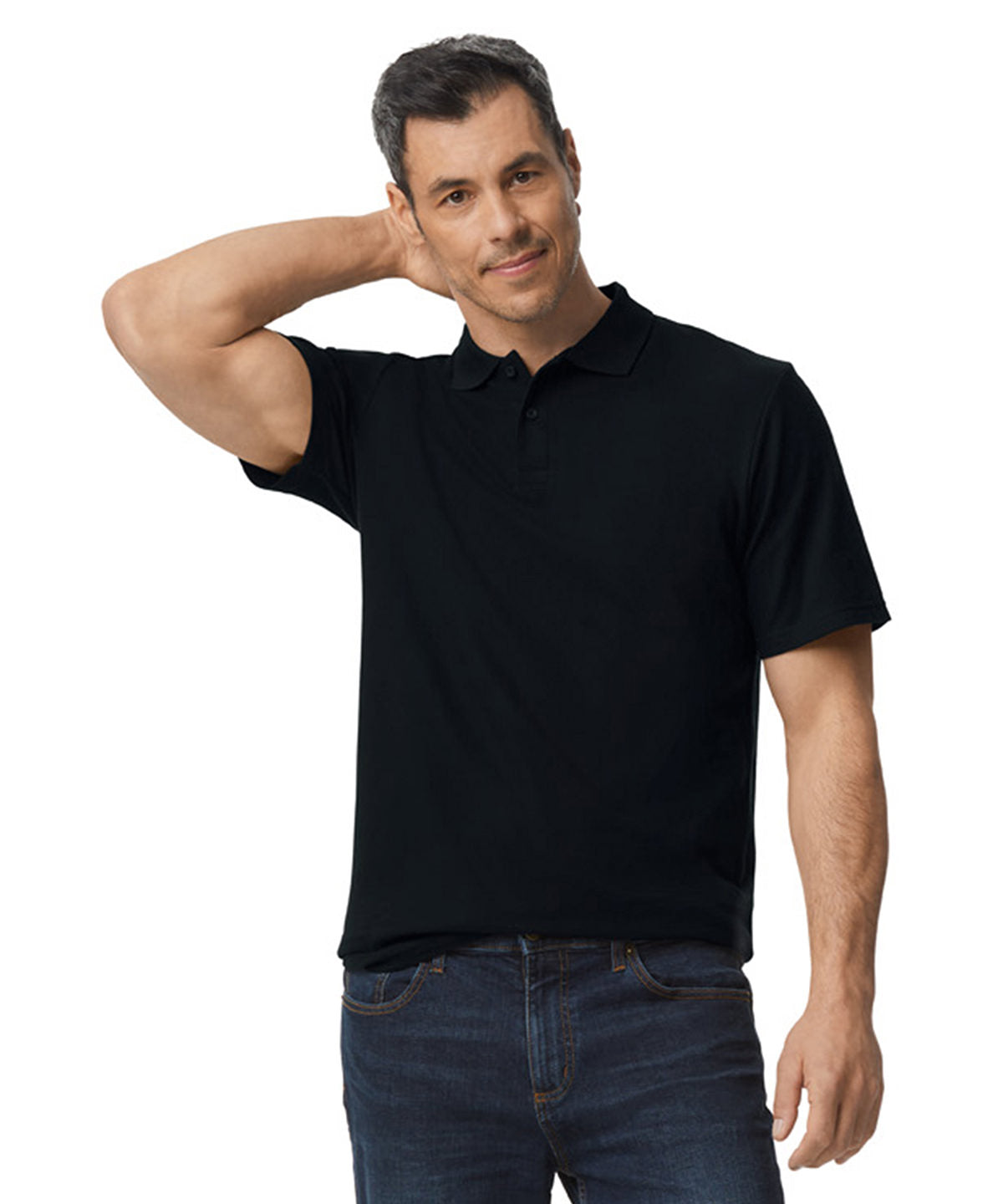 Gildan Softstyle Adult Double Piqué Polo, ready to custom print with your logo or design