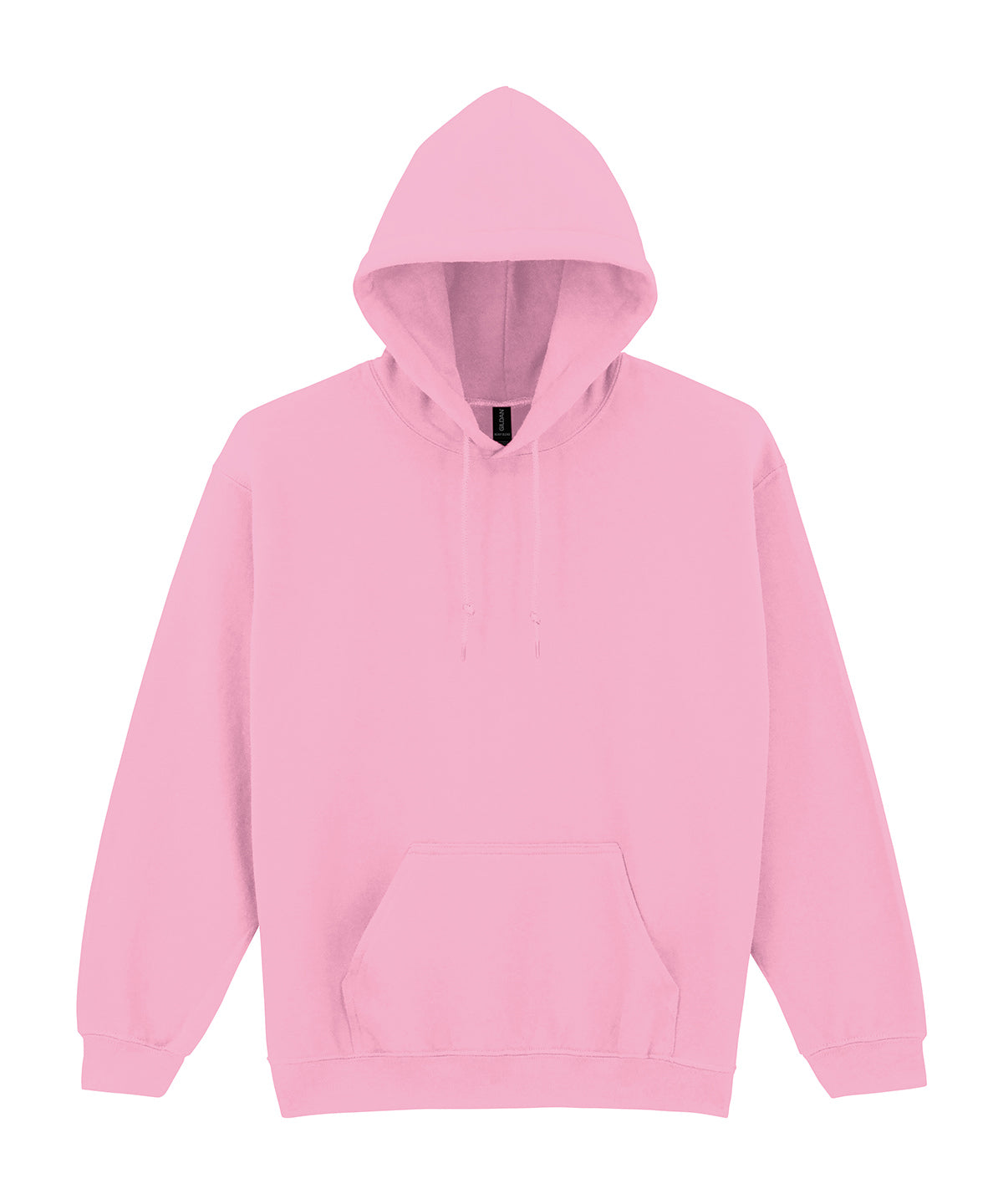 Gildan Heavy Blend Hooded Sweatshirt in Light Pink, front view