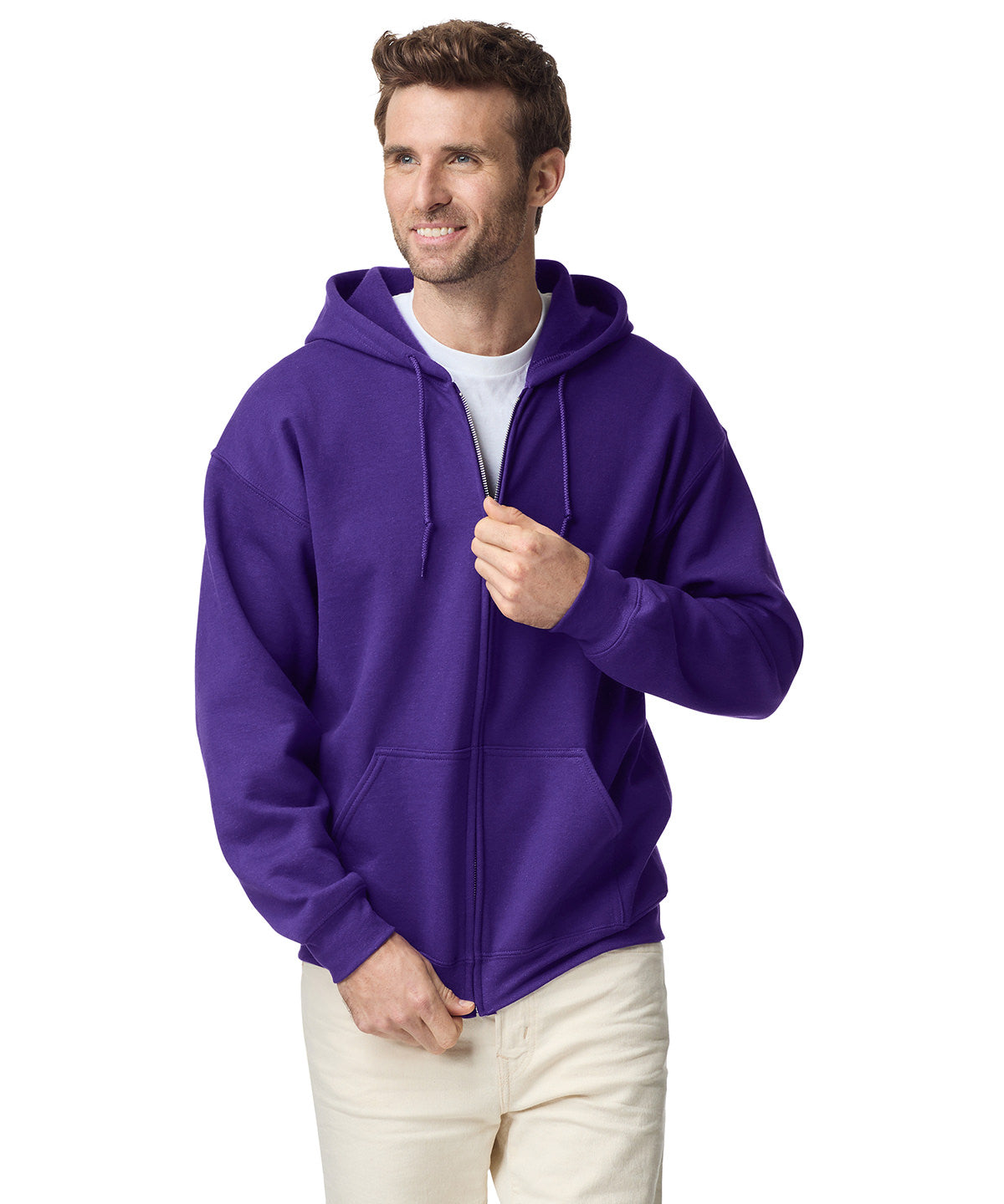 Gildan Heavy Blend Full-Zip Hooded Sweatshirt, ready to custom print with your logo or design