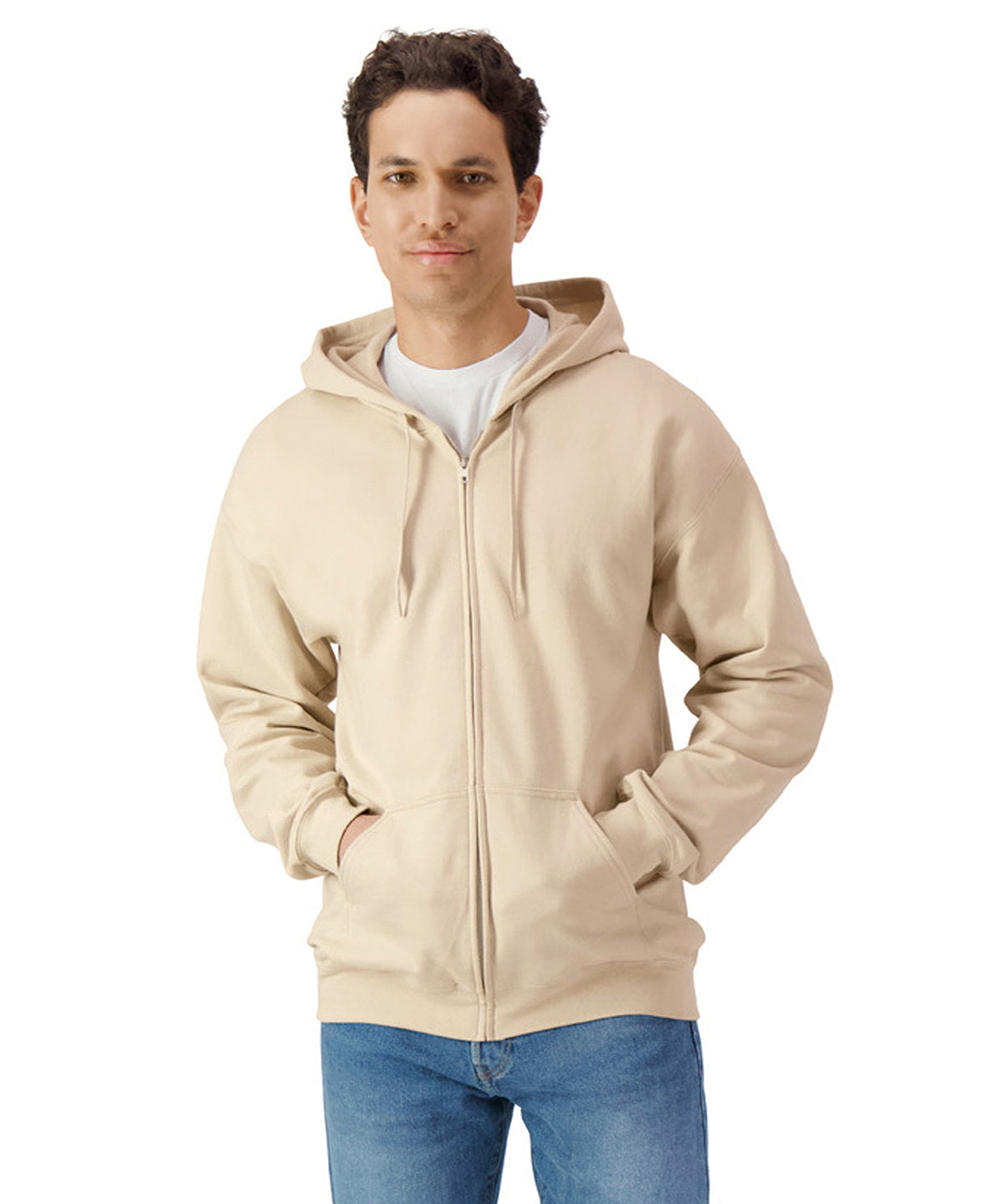 Gildan Softstyle Midweight Fleece Adult Full-Zip Hooded Sweatshirt, ready to custom print with your logo or design