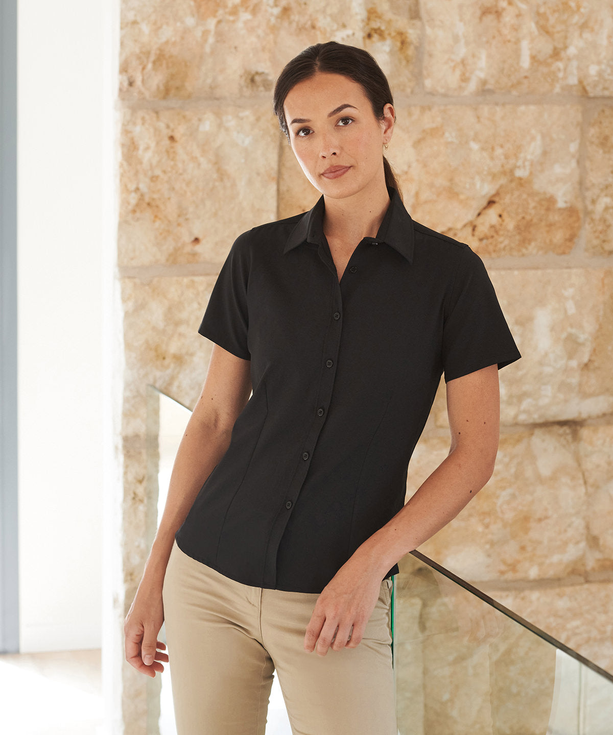 Women's wicking antibacterial short sleeve shirt