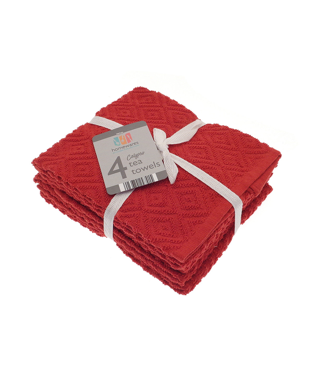 Calypso tea towels (4-pack) - Red